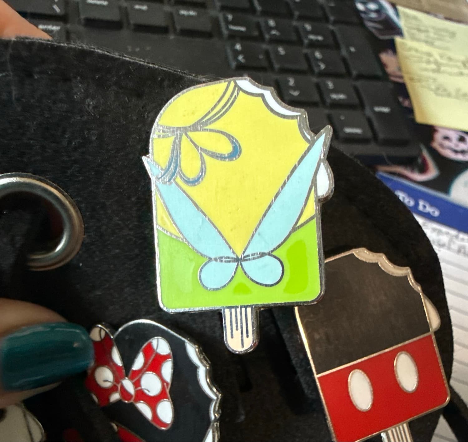 Tinker Bell Profile Hidden Mickey Pin