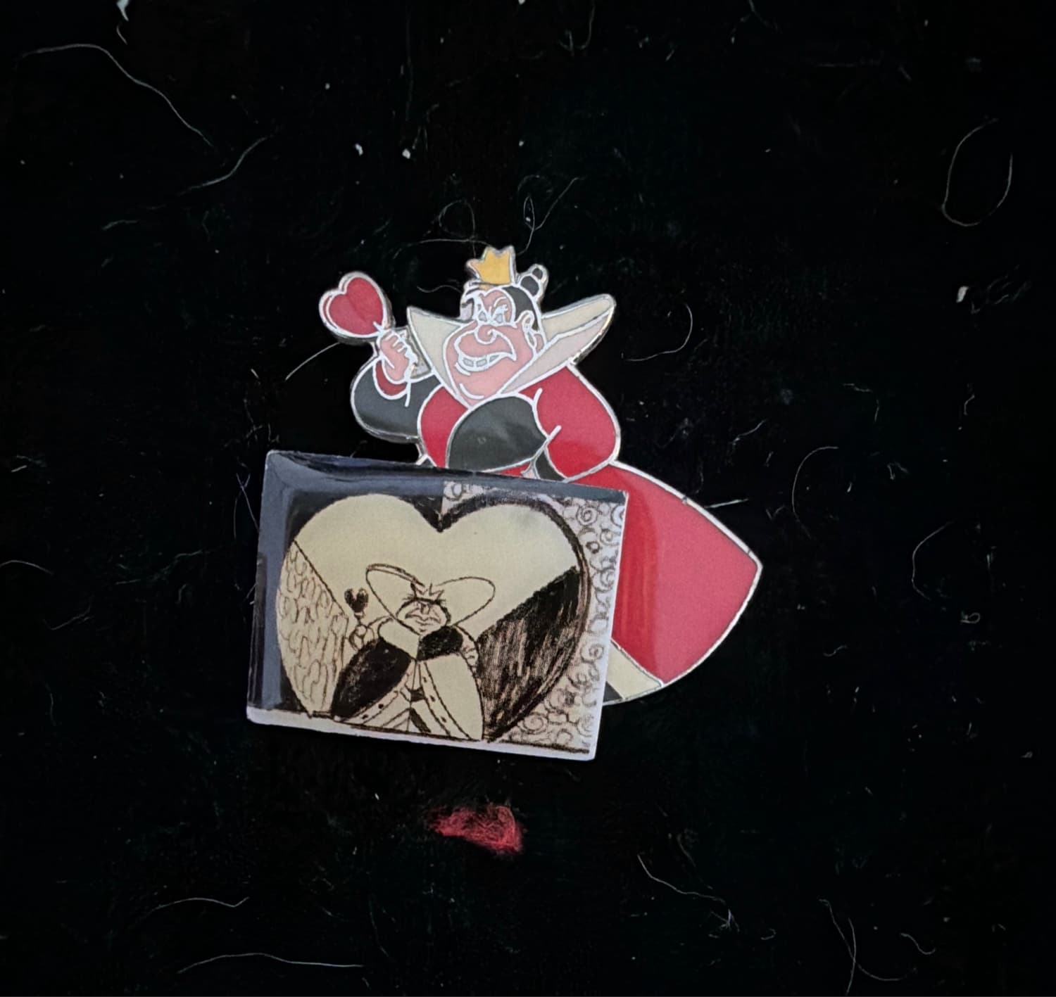 Queen of Hearts with Heart Scepter and Mini Portrait