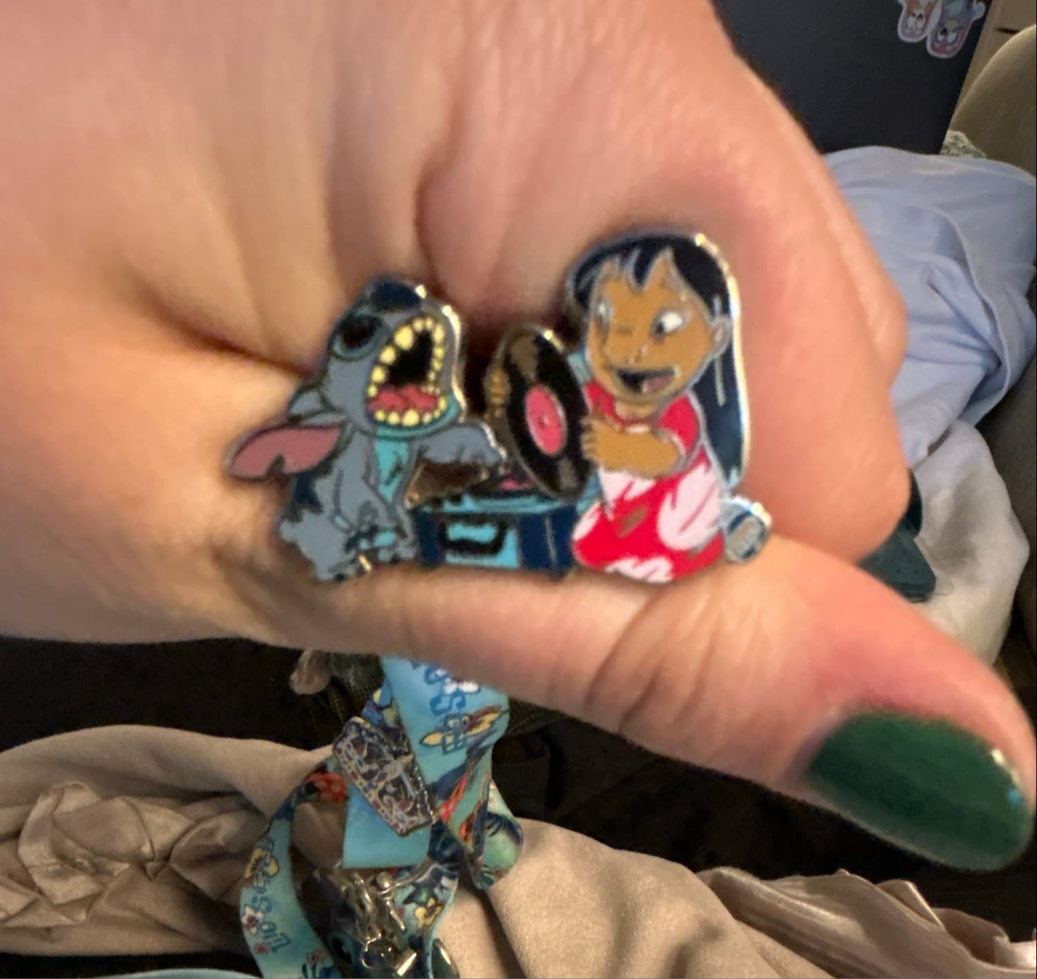 Lilo and Stitch with Record Player