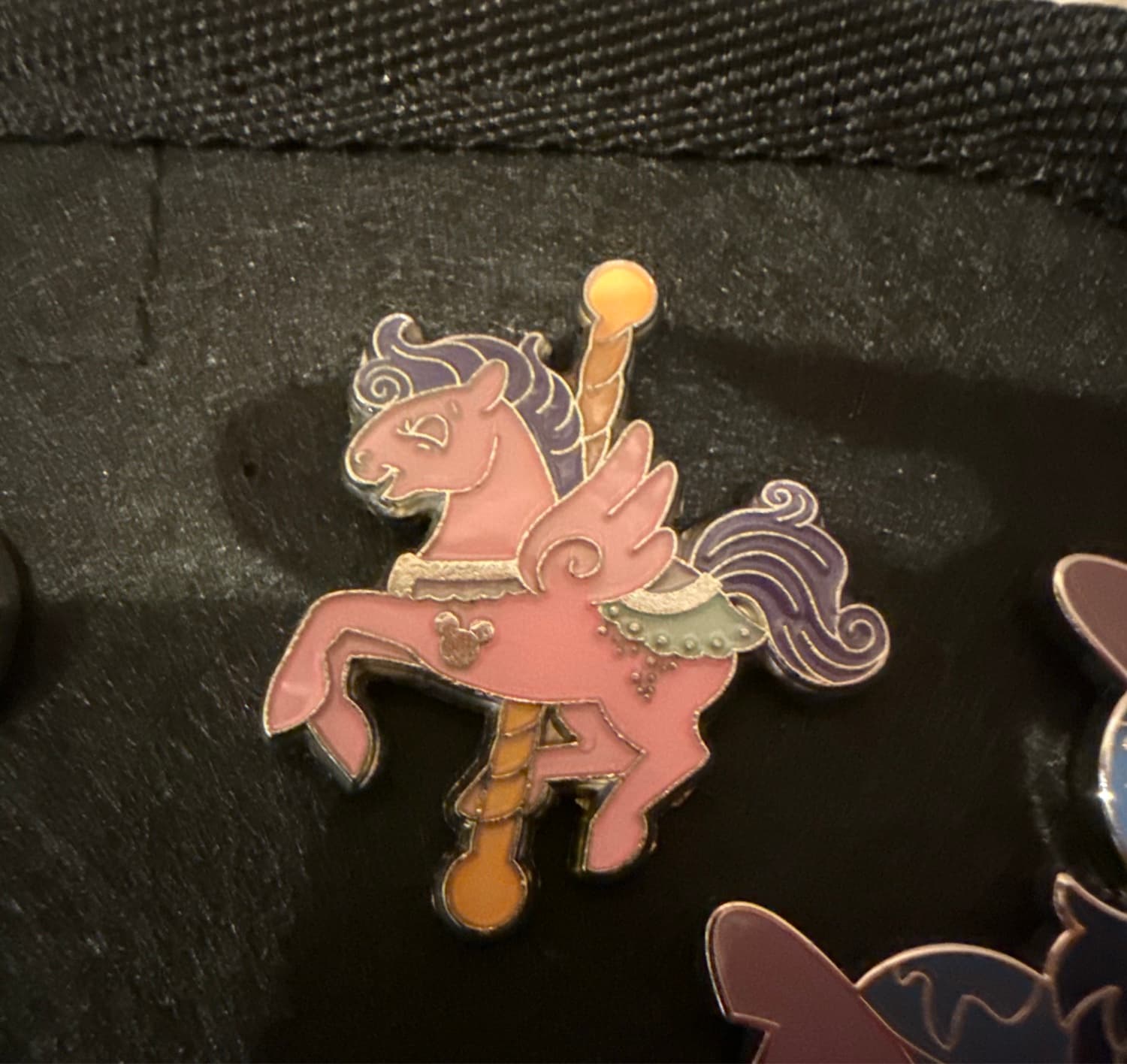Hidden Mickey 2017- Fantasia Carousel Pink Pegasus
