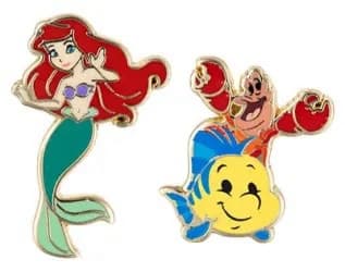 Ariel with flounder and Sebastian