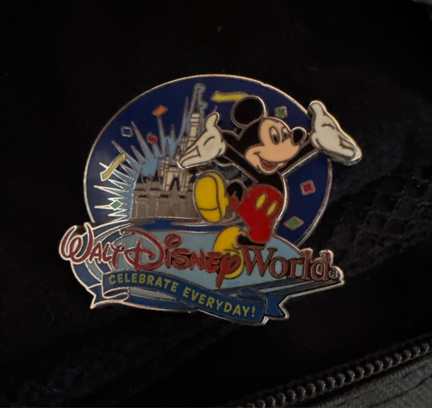 Walt Disney World Celebrate Everyday Mickey Mouse and Cinderella Castle Pin