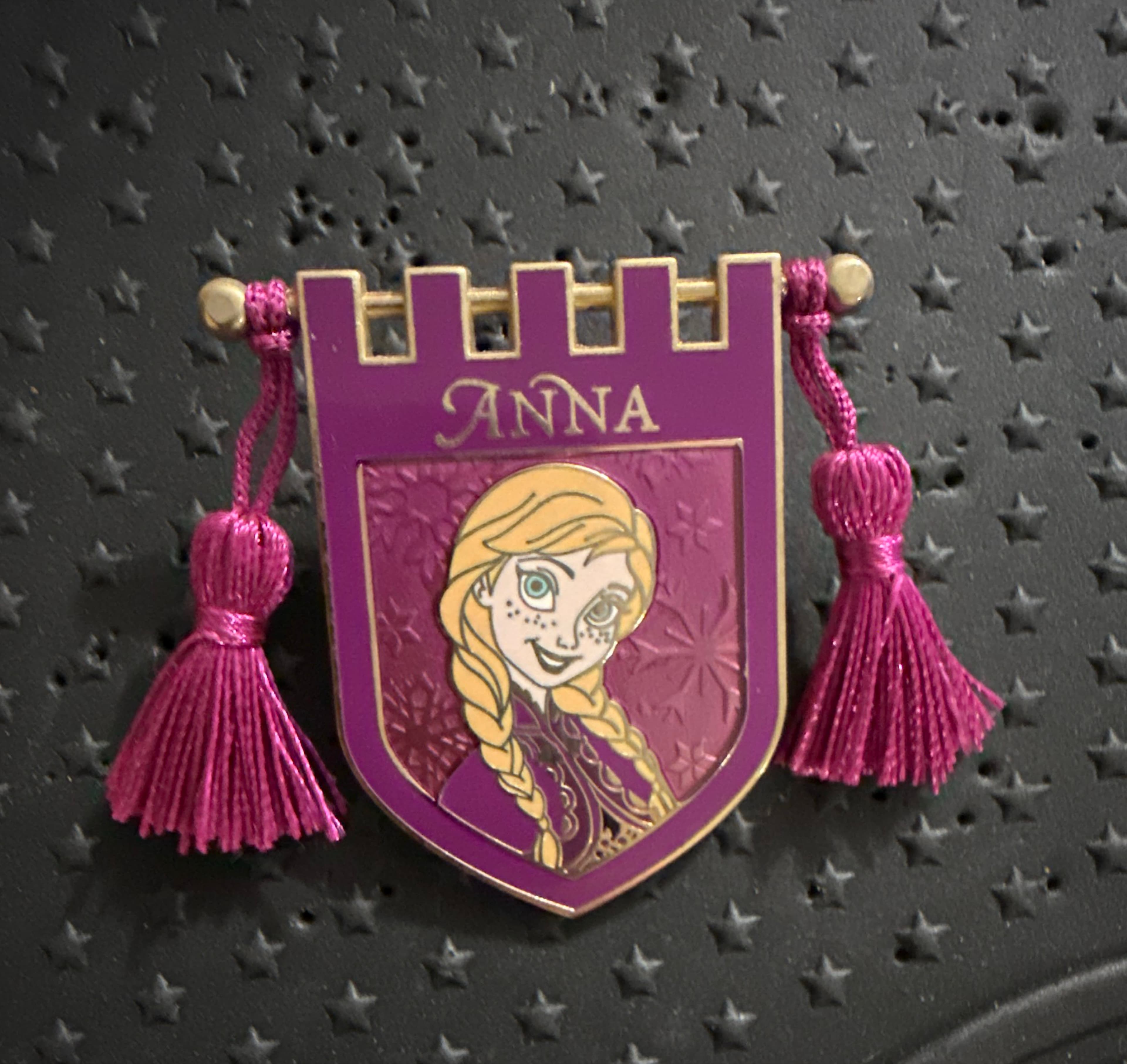 Disney Parks Princess Banner Pin - Anna front