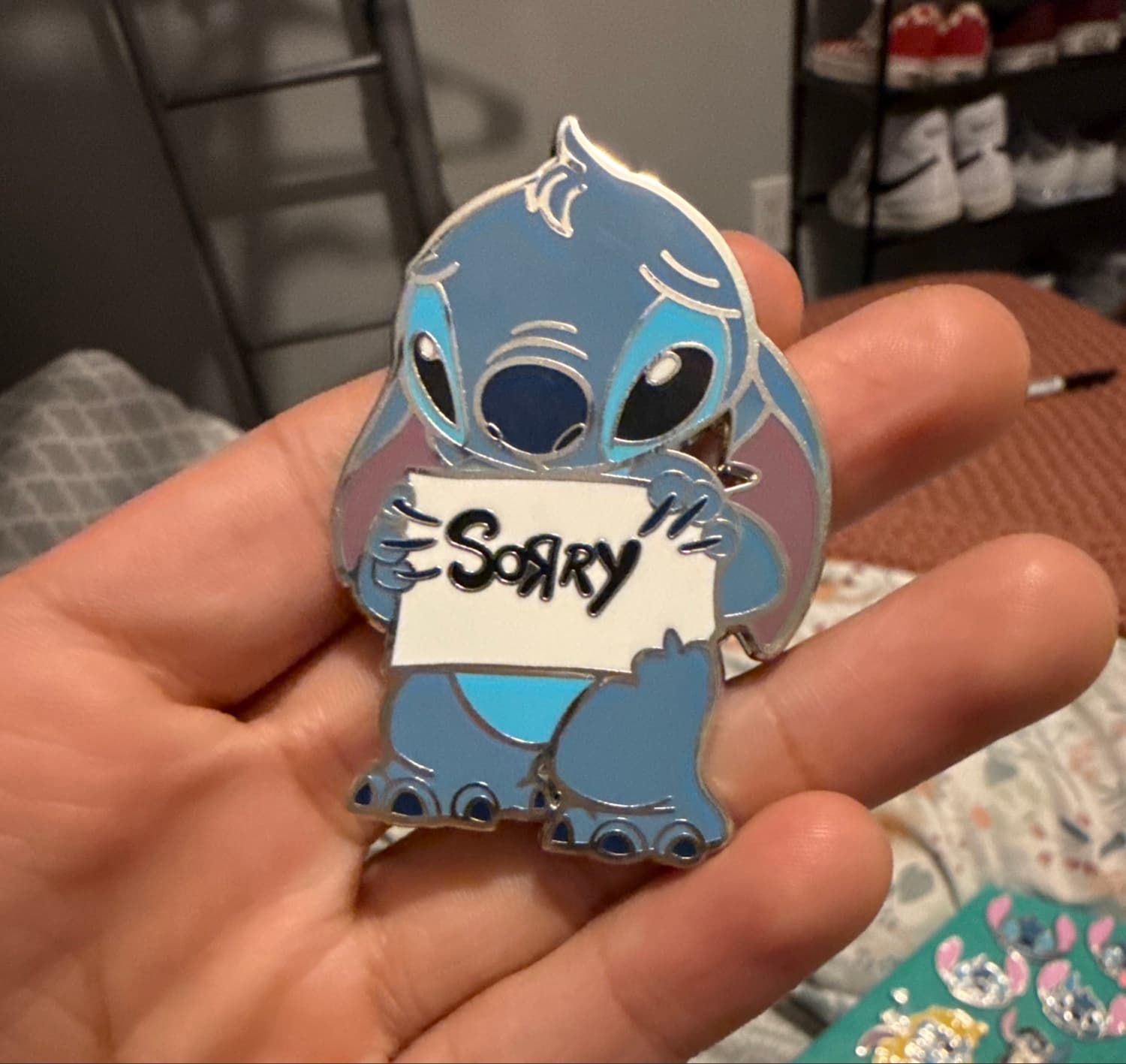 Stitch with Sorry Sign - Lilo & Stitch