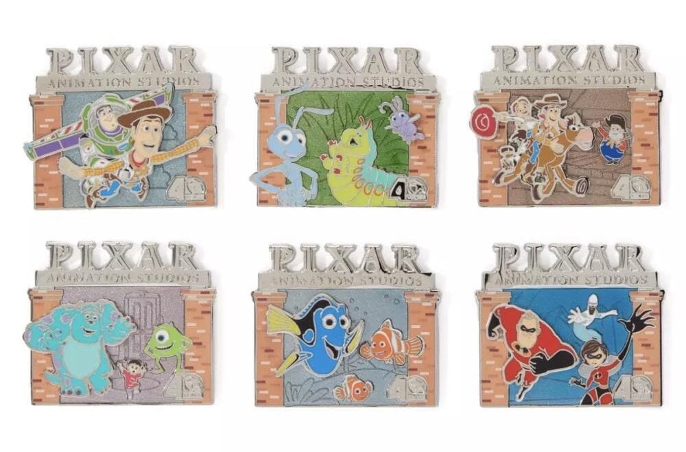Pixar Animation Studios 40 Years Pin Box Set 1
