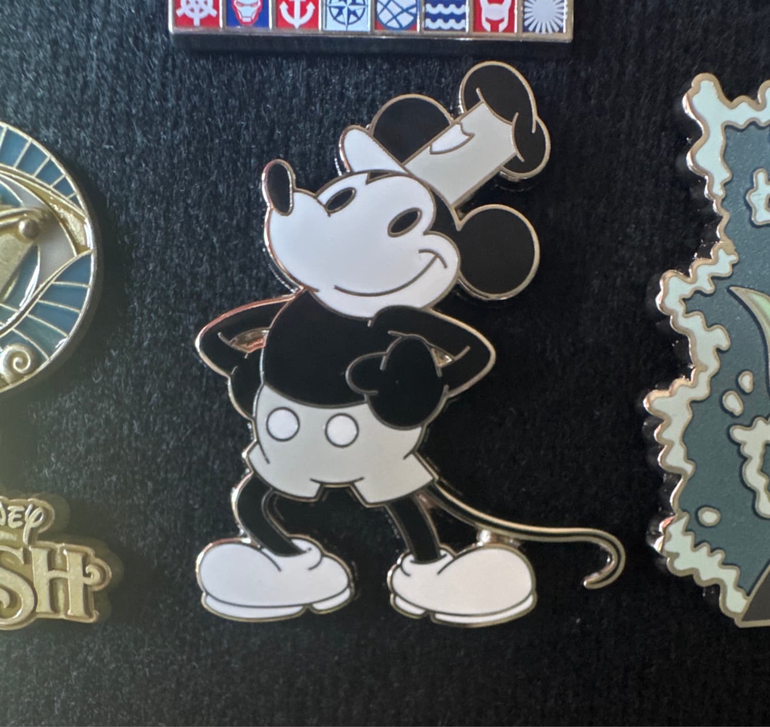 Chef Mickey Mouse Pin (Black and White)