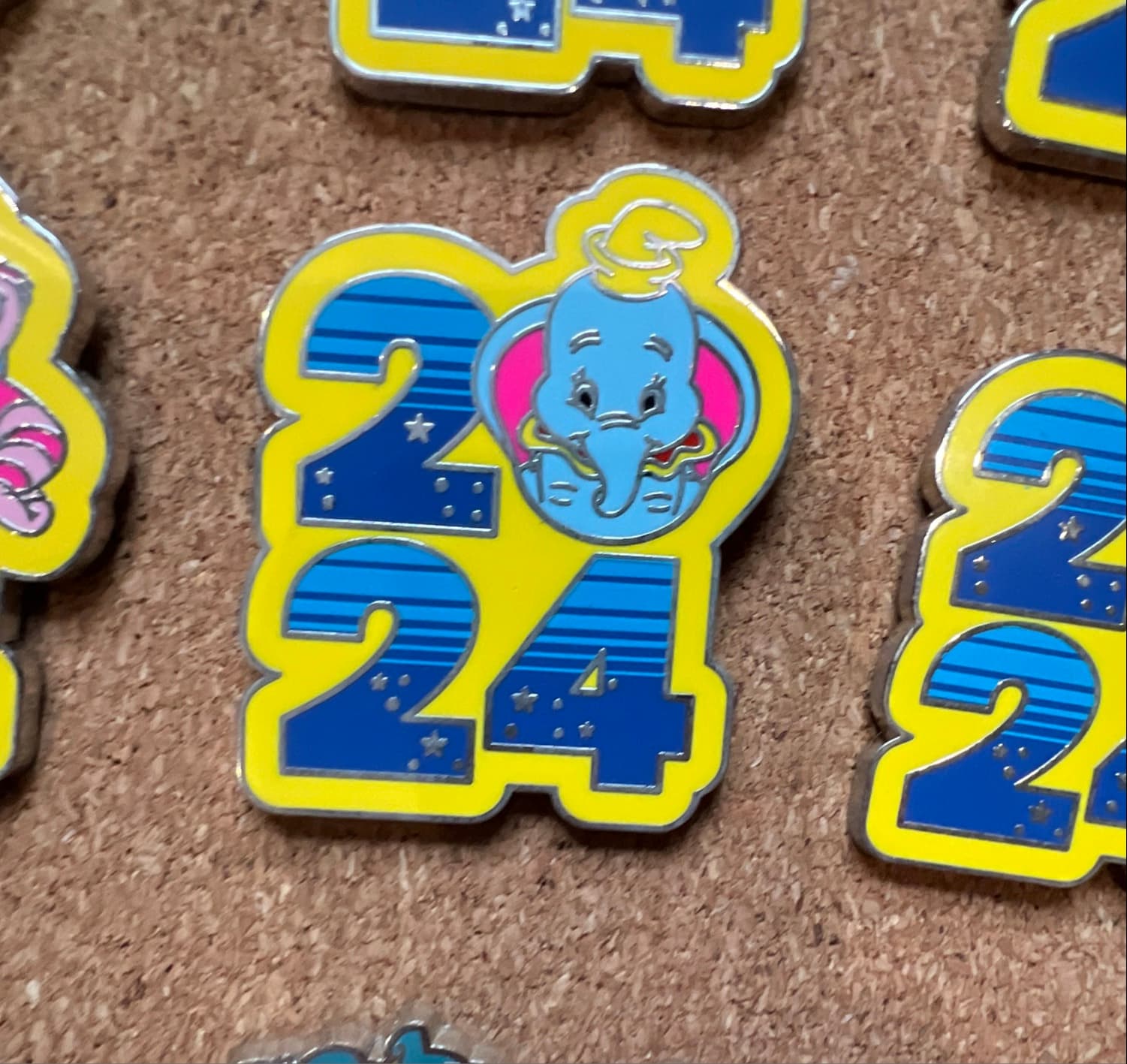 Disney 2024 Dated Character Booster Pin Set - Dumbo front