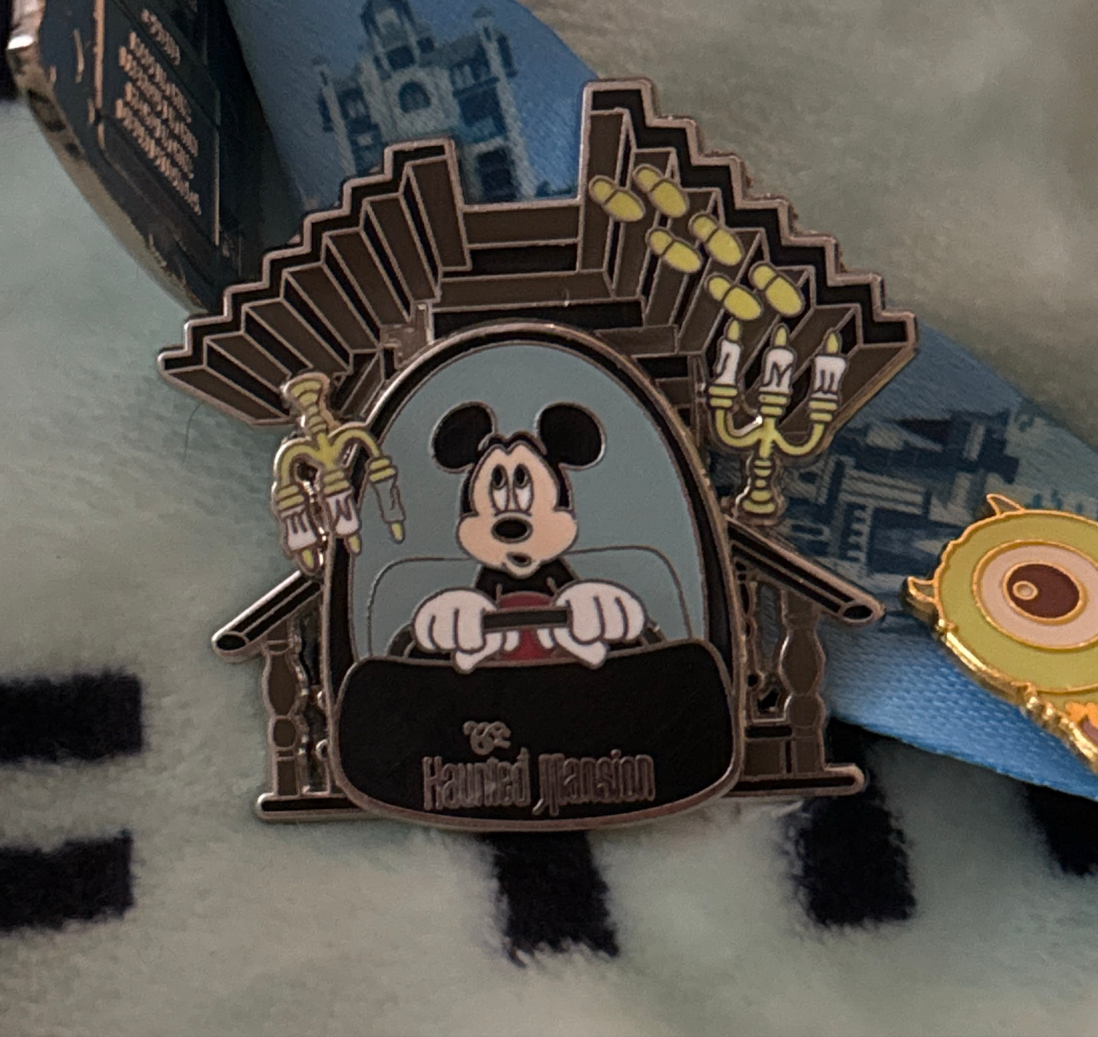 Mickey Mouse in Doom Buggy in Endless Staircase - The Haunted Mansion