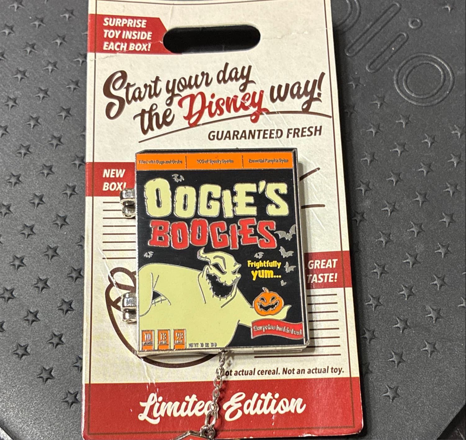 Oogie's Boogie's – The Nightmare Before Christmas Cereal Box Pin