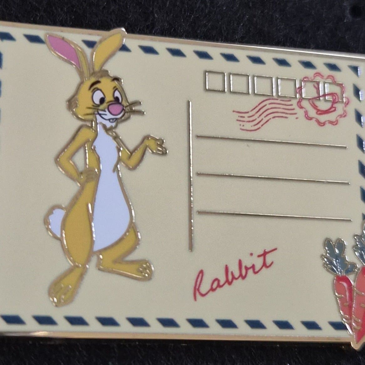 Rabbit-Disney Winnie the Pooh Postcards Blind Box Enamel Pin - BoxLunch Exclusive front