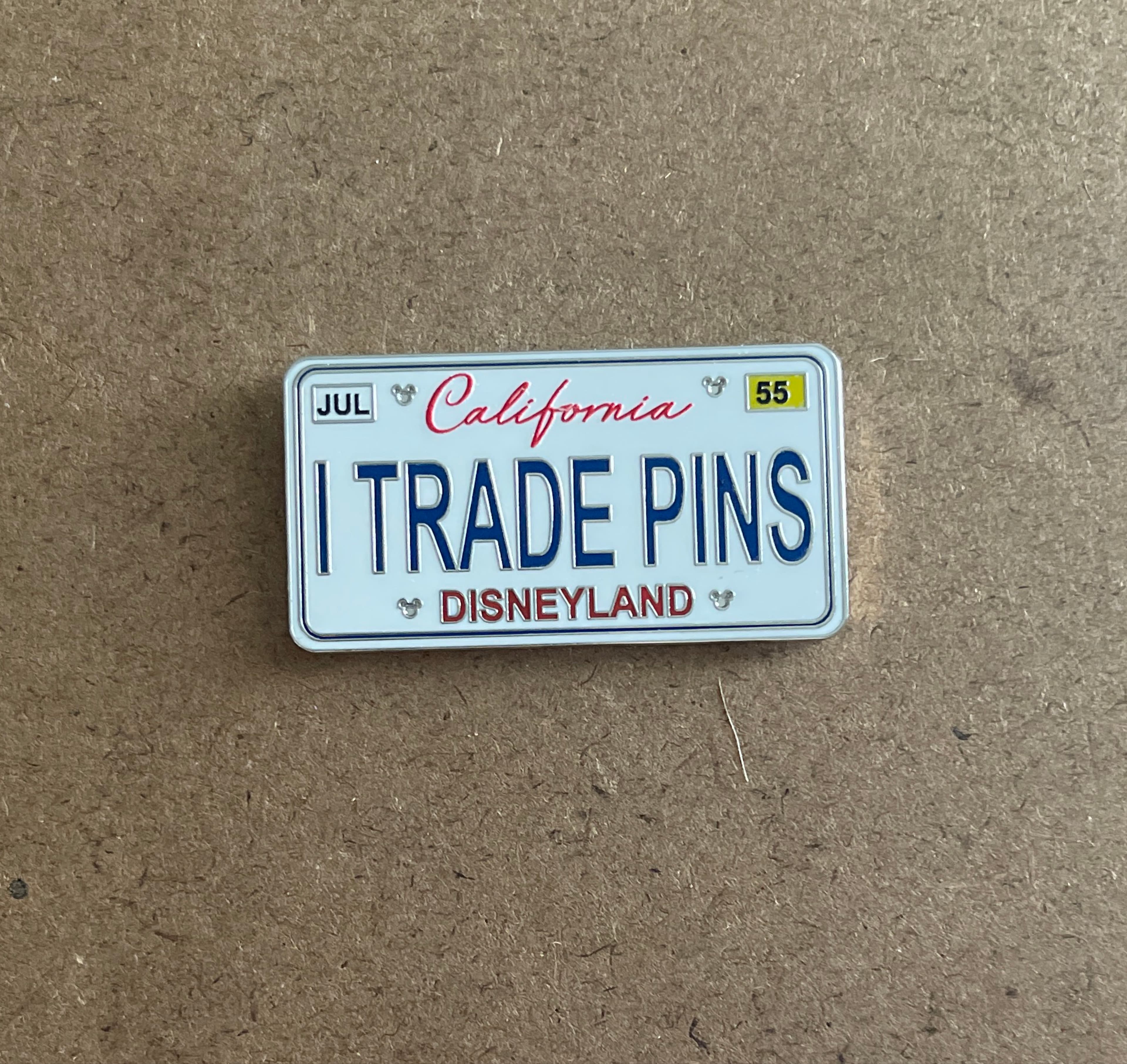 I Trade Pins California License Plate