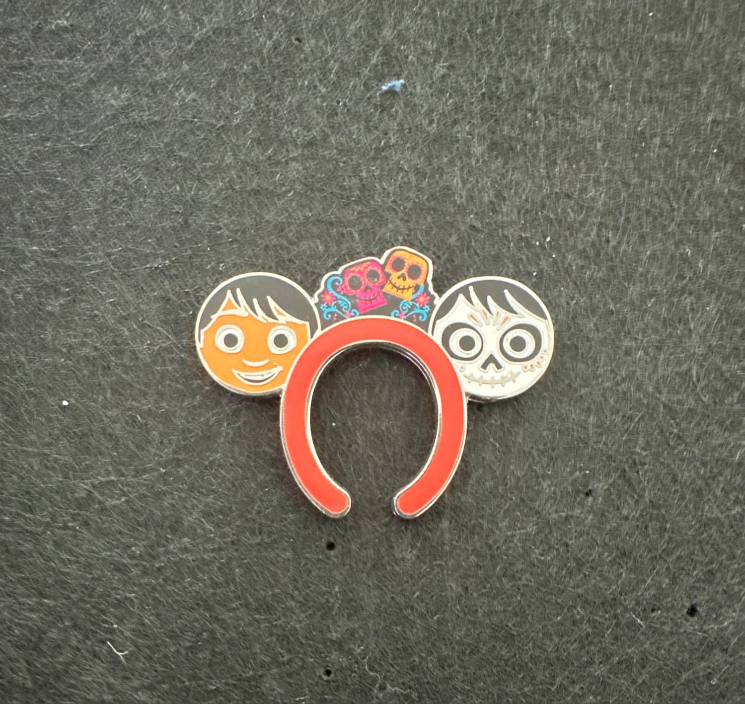 Coco Miguel and Hector Mickey Ear Headband Pin