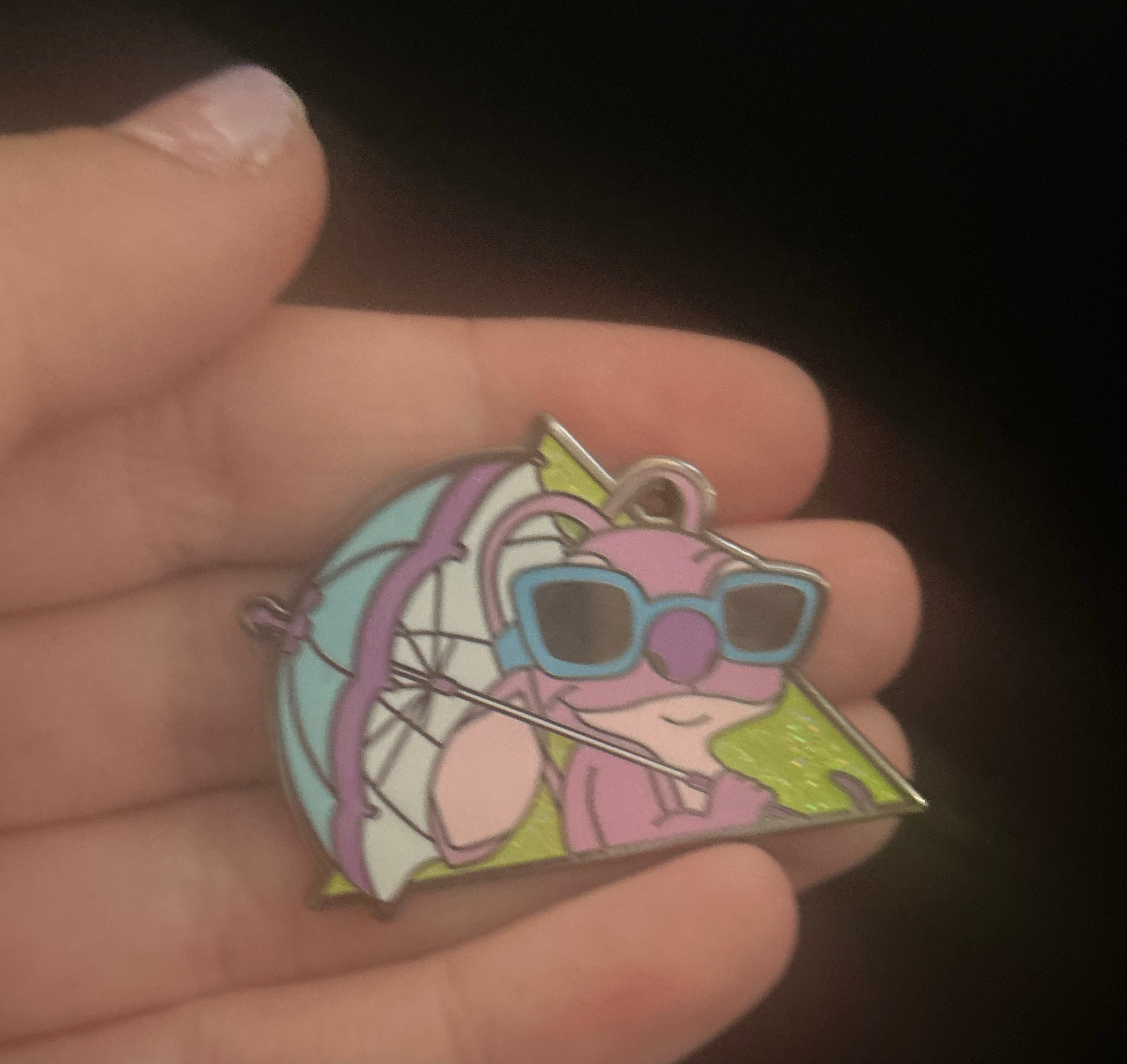 Angel with Sunglasses and Umbrella