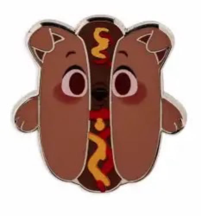 Tramp Hot Dog Munchling Mystery Pin front