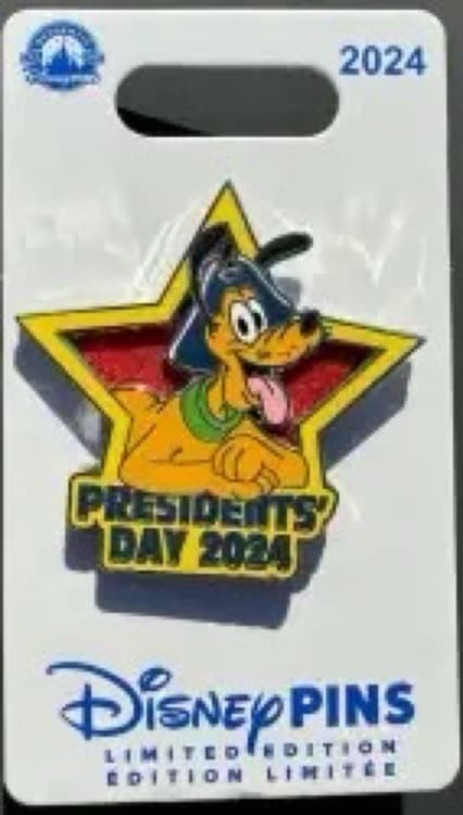 Pluto - Presidents Day 2024 Pin-on-Pin front