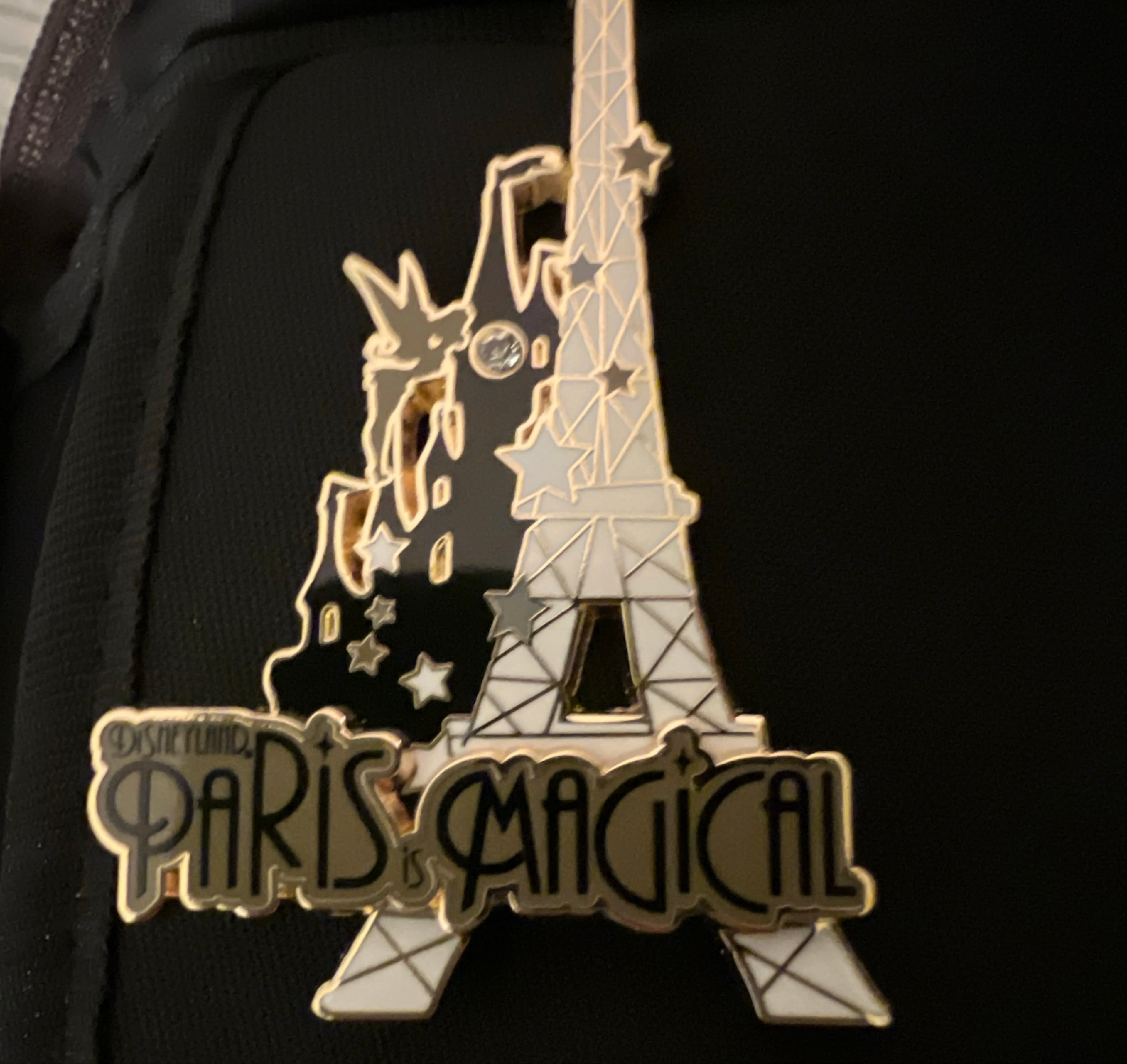 Tinker Bell Paris Is Magical Eiffel Tower and Castle Pin front