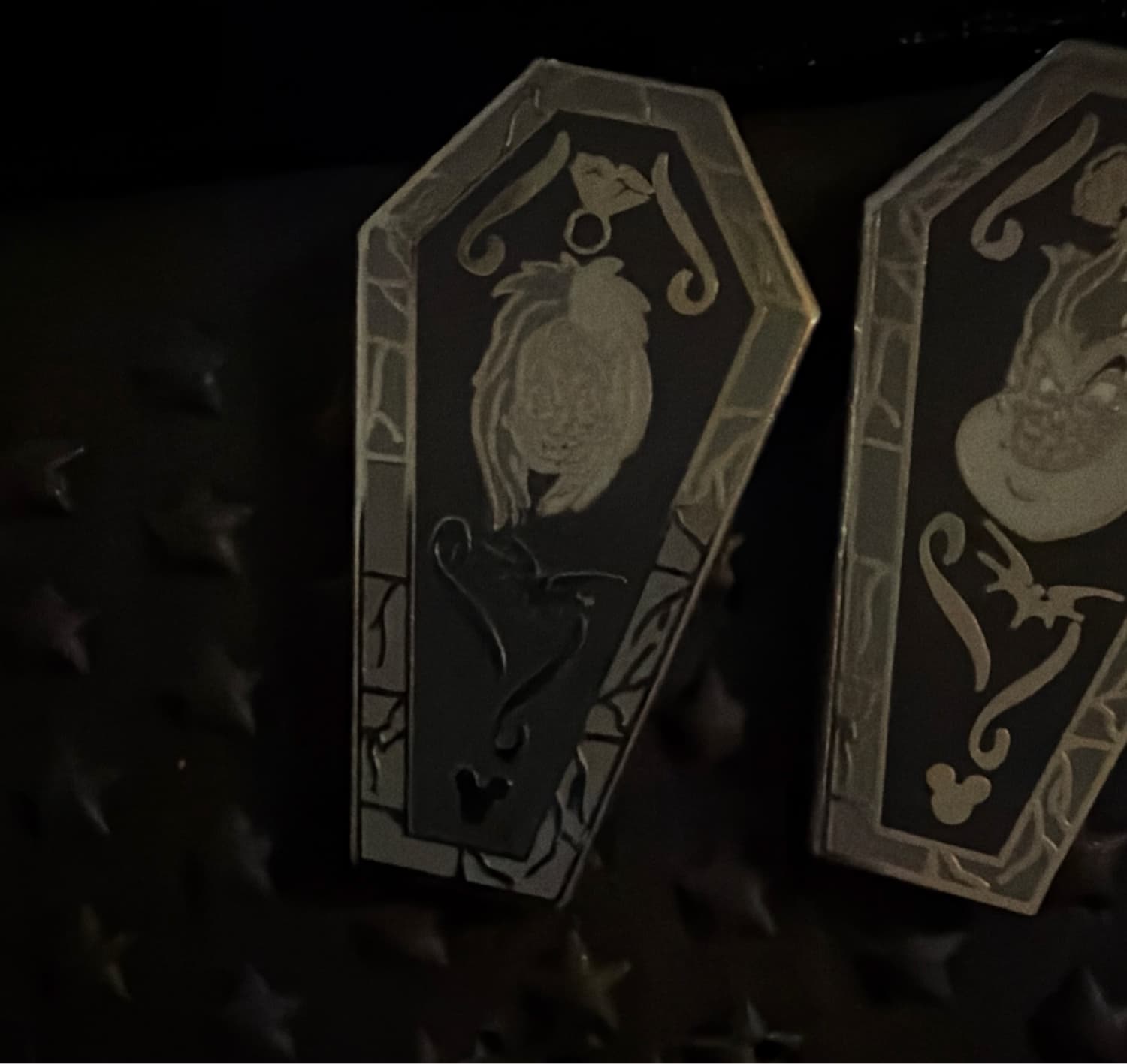 Cruella De Vil Coffin - Hidden Mickey front