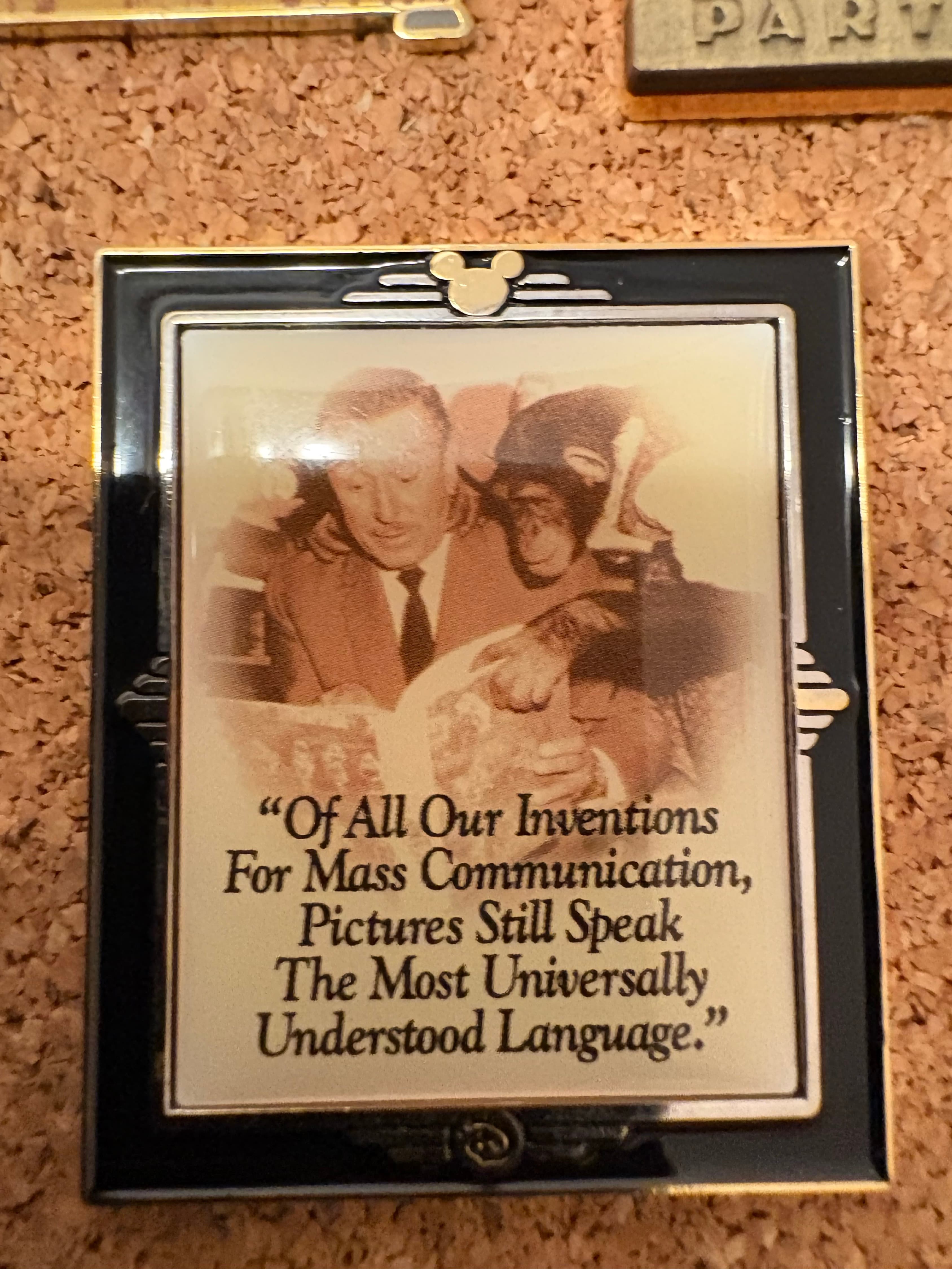 With Walt Framed Pin Series