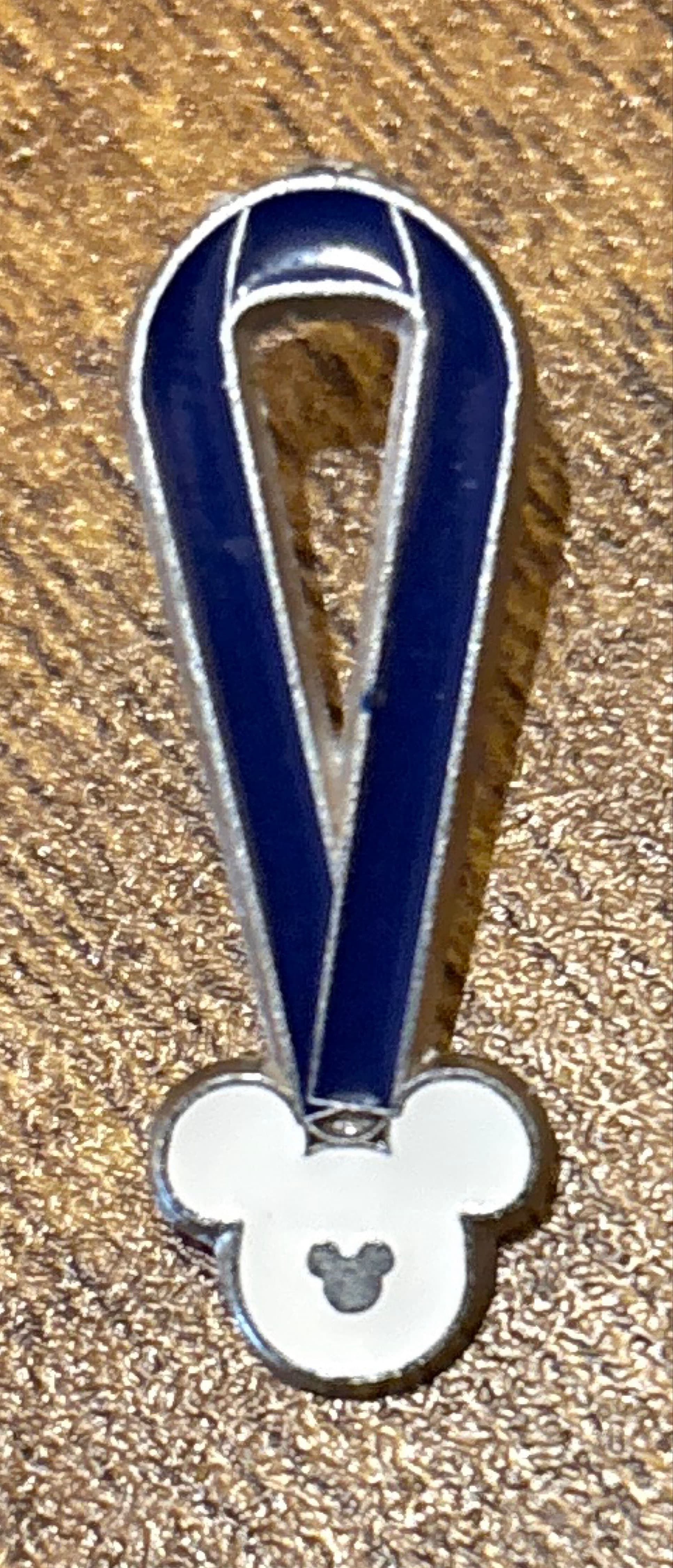 Blue Medal/Lanyard Hidden Mickey front