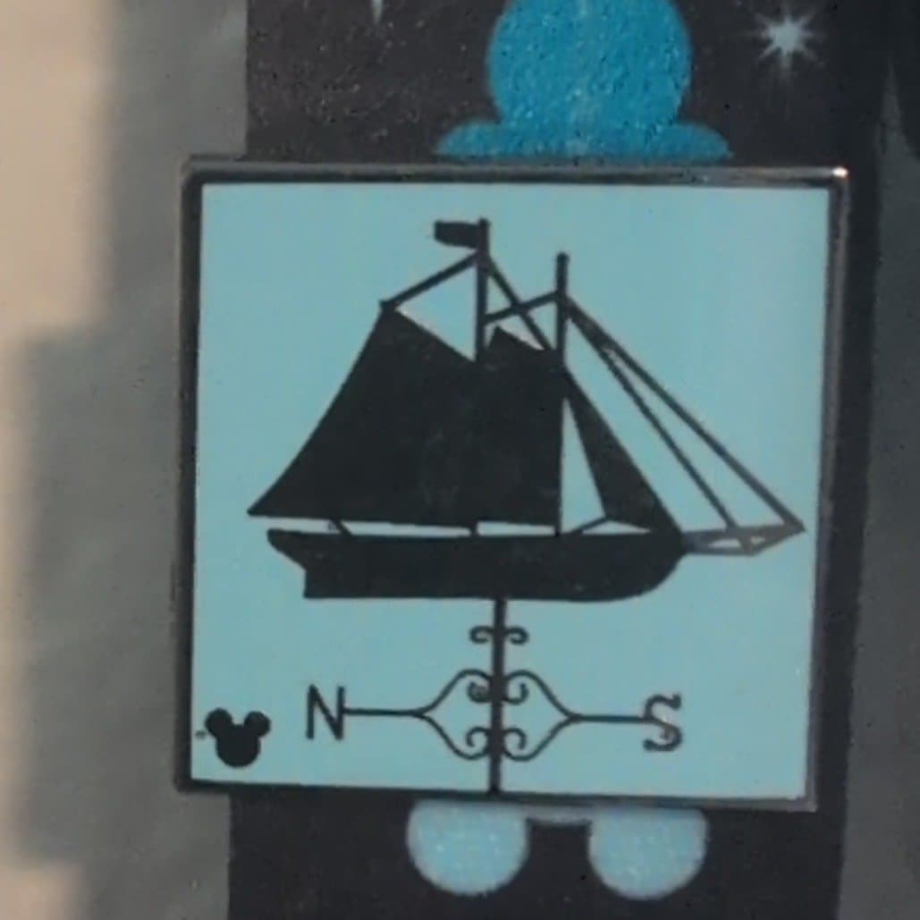 Disney Parks Hidden Mickey DLR Weathervanes - Peter Pan Ship