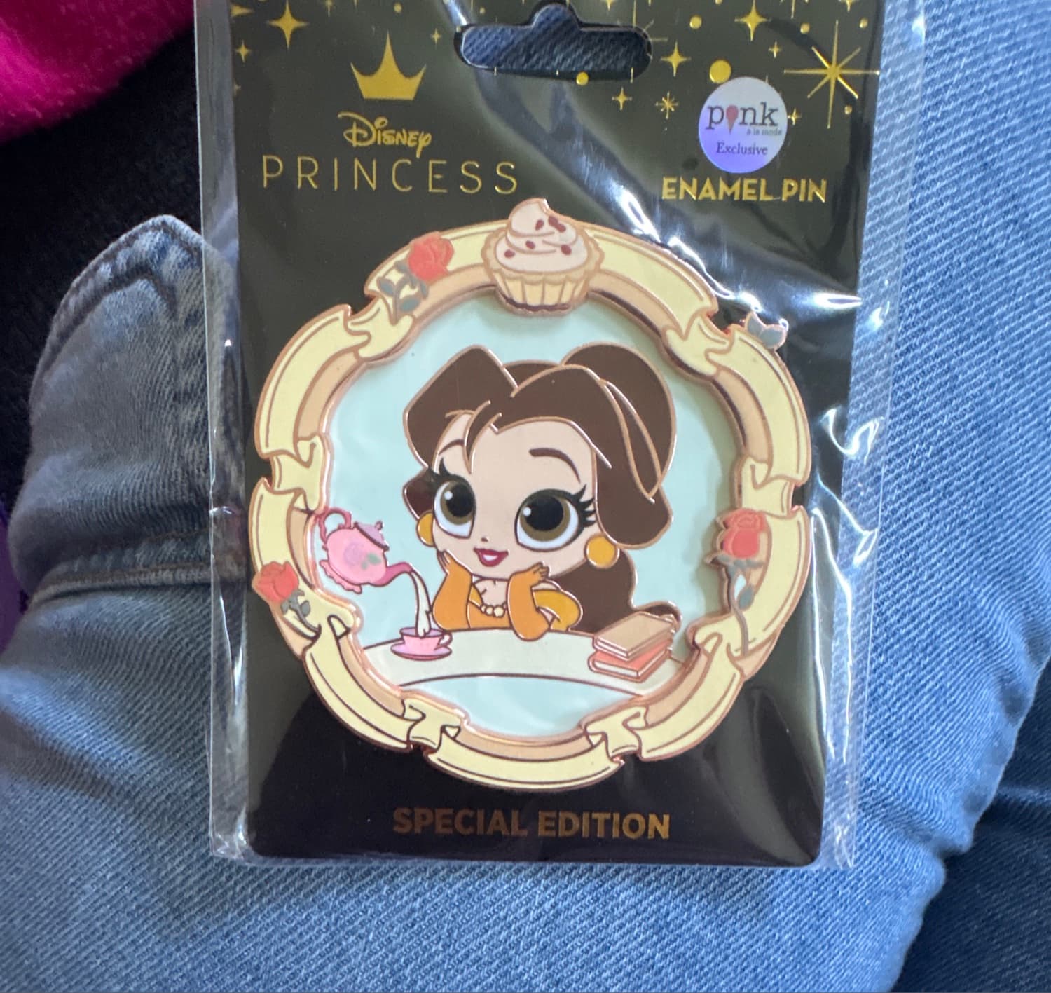 Disney Beauty and the Beast Books and Tea Pin