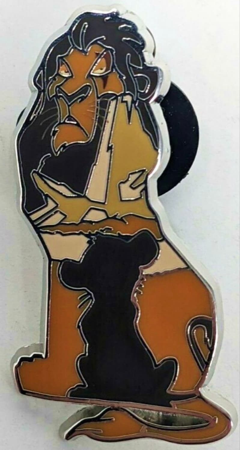 Scar Overshadowing Simba The Lion King Pin