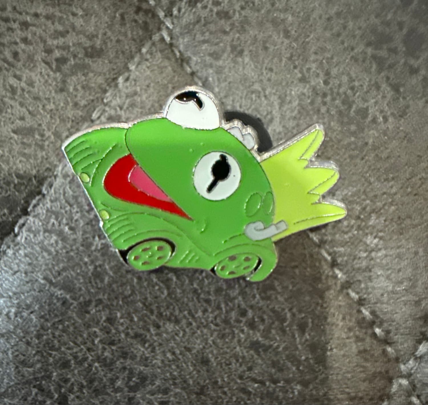 Kermit the Frog Race Car Pin
