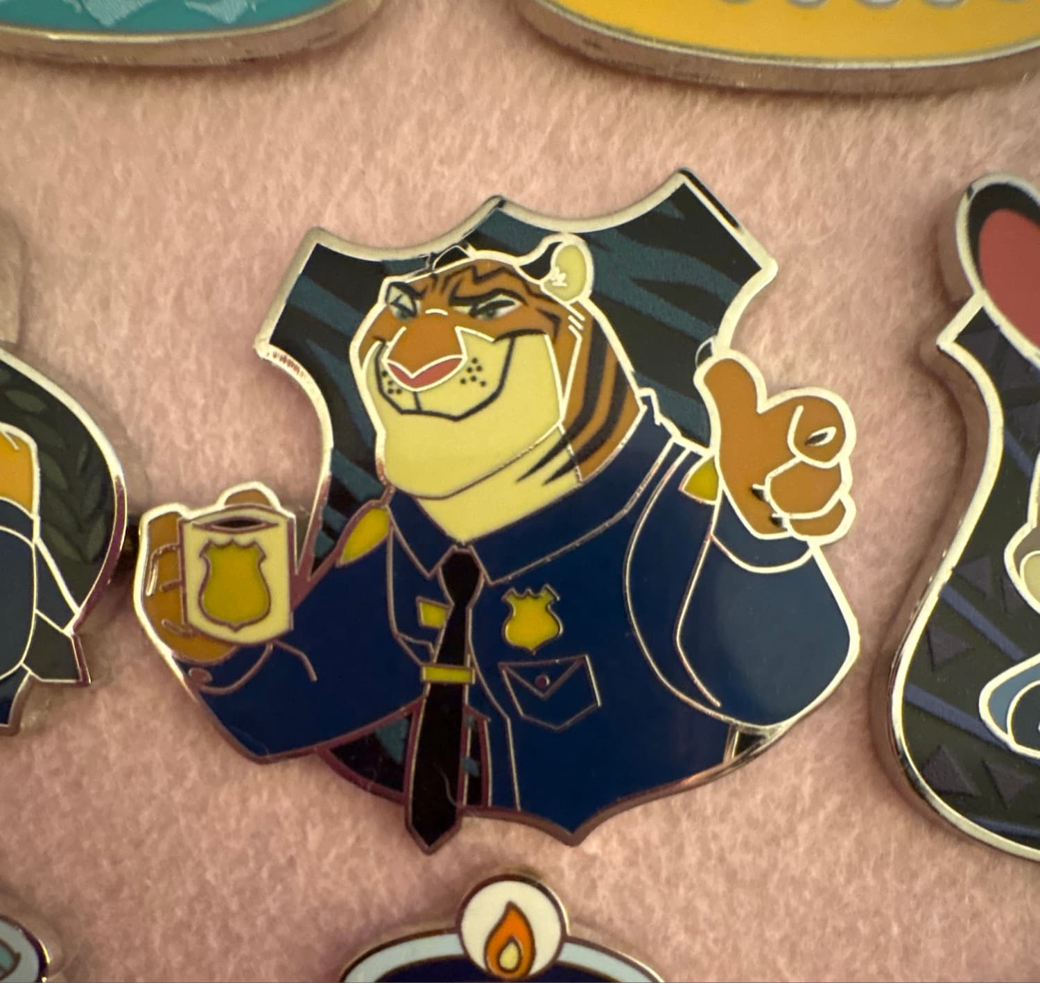 Officer Fangmeyer Zootopia ZPD Badge Mystery Pin front