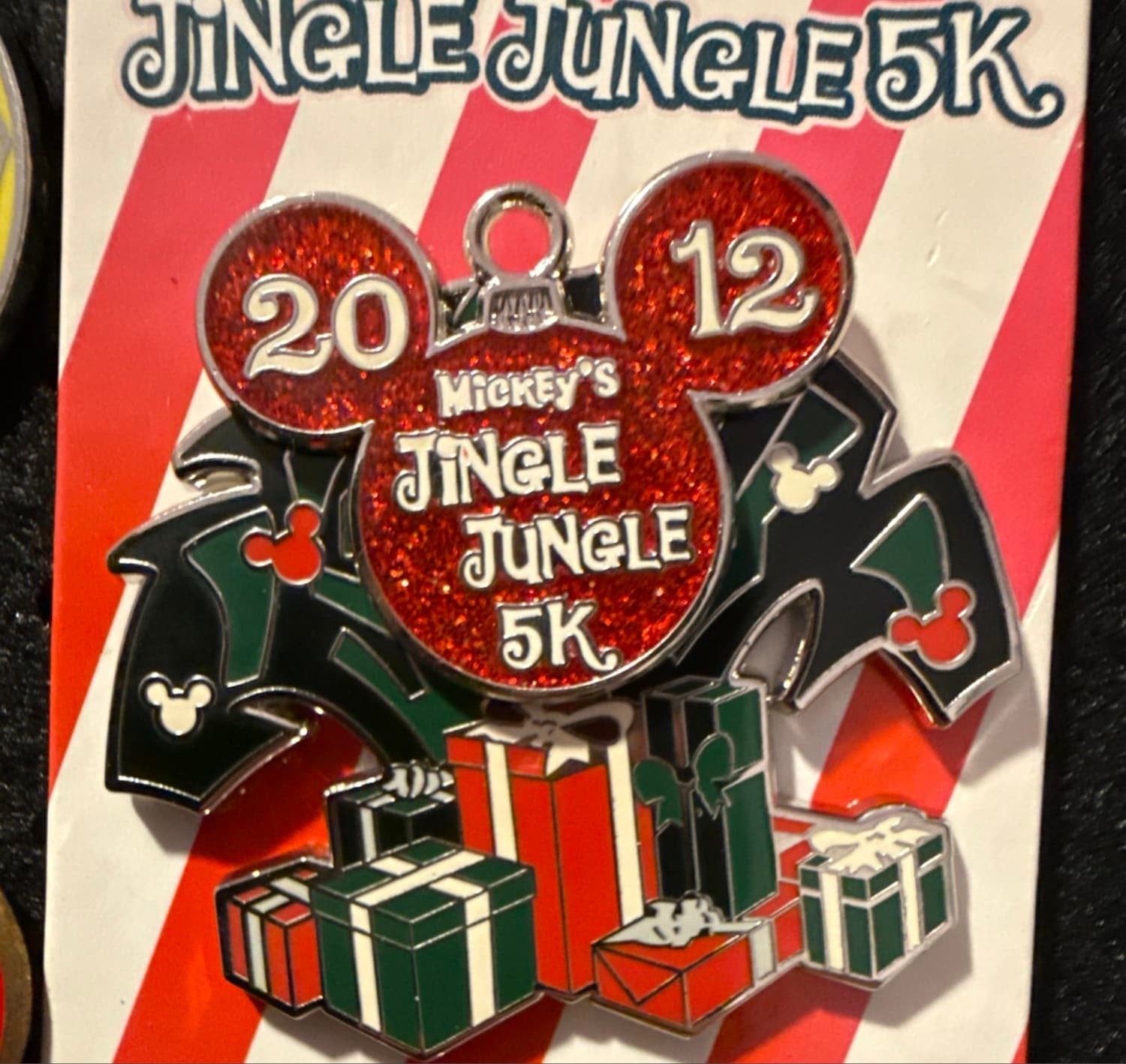 Mickey's Jingle Jungle 5K 2012 Limited Edition Pin