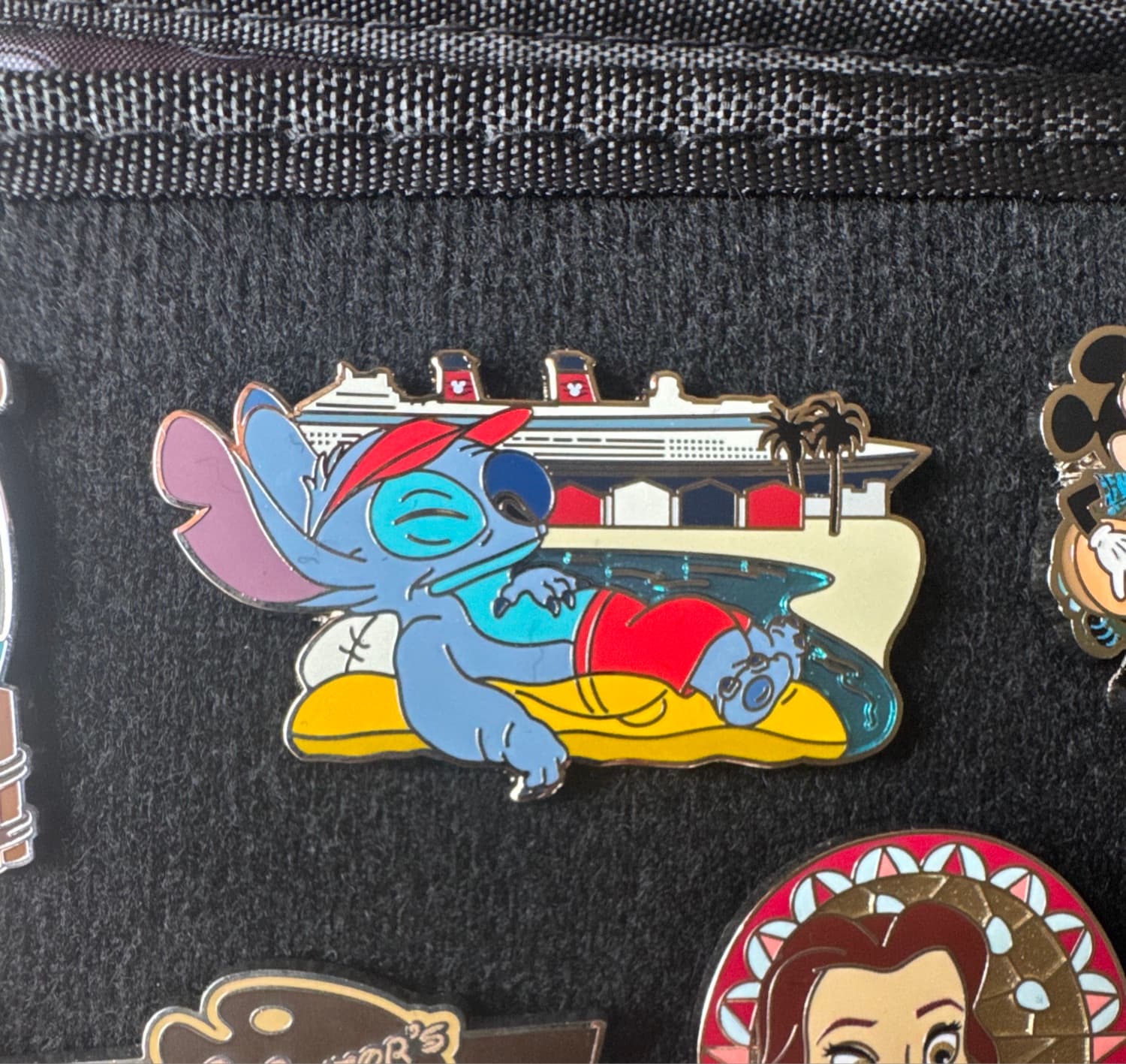 Stitch Lounging on Float - Castaway Cay front