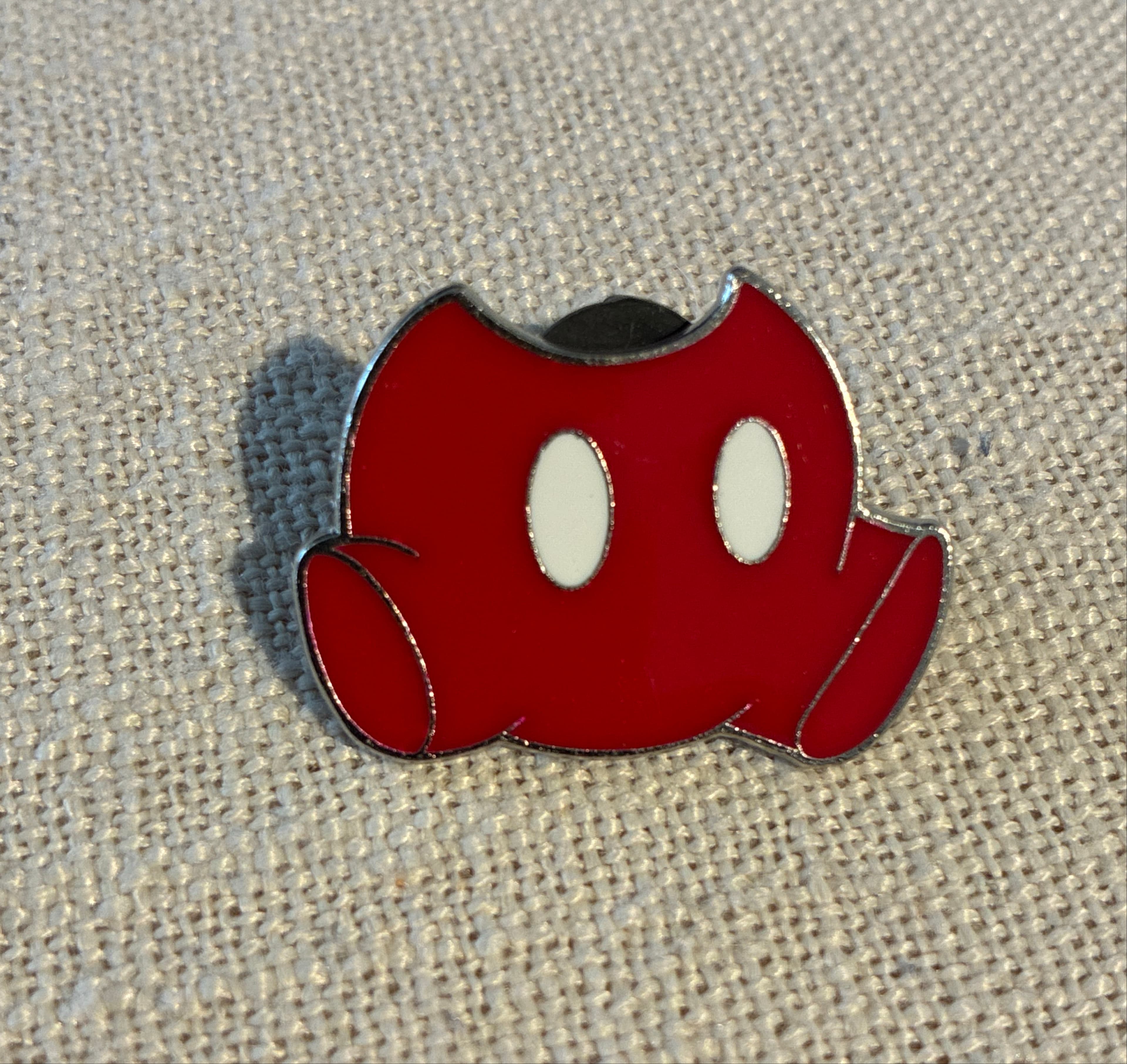 Red Mickey Shorts with White Buttons - Disney Flair Series front