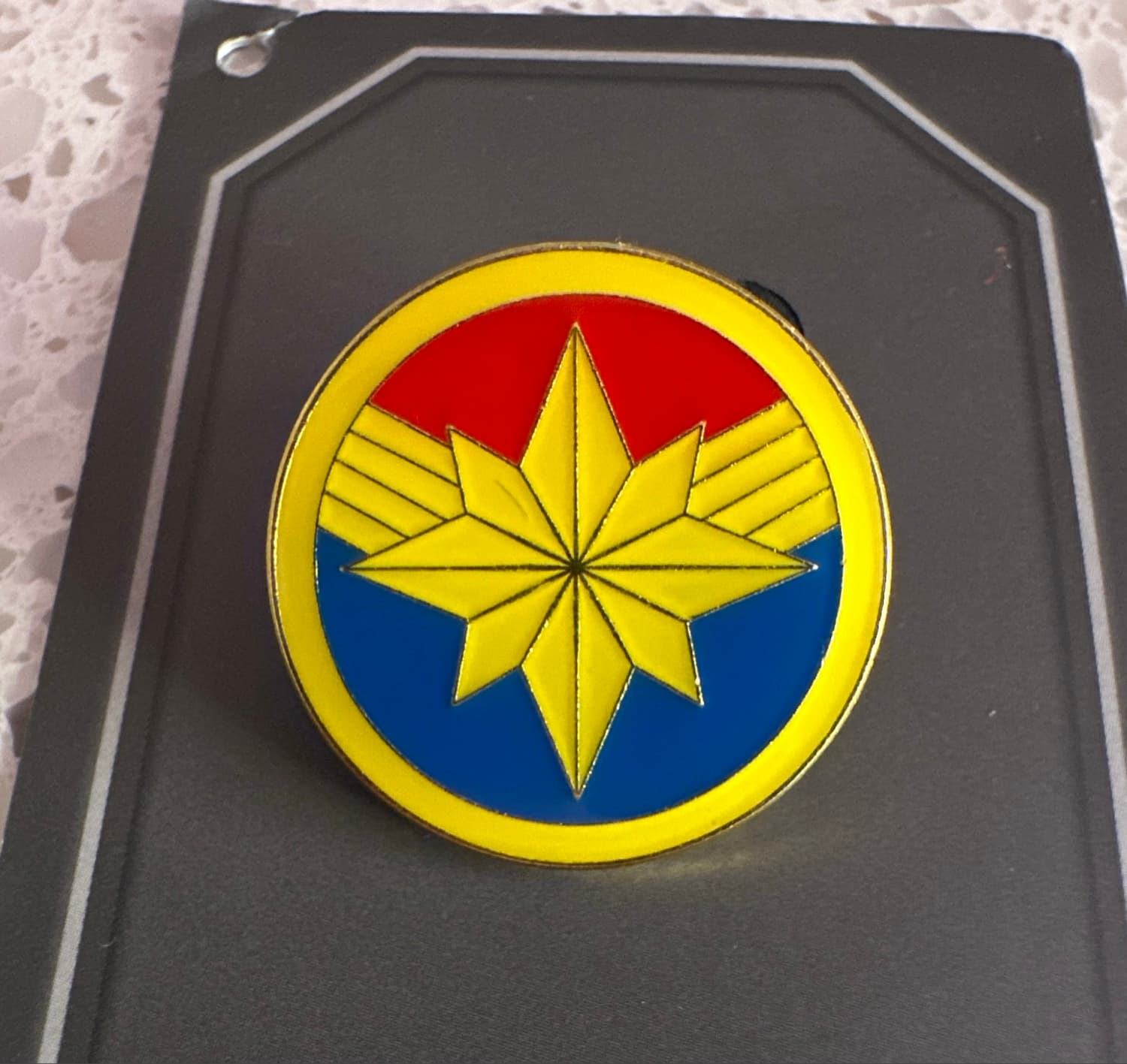 Captain Marvel Logo Pin
