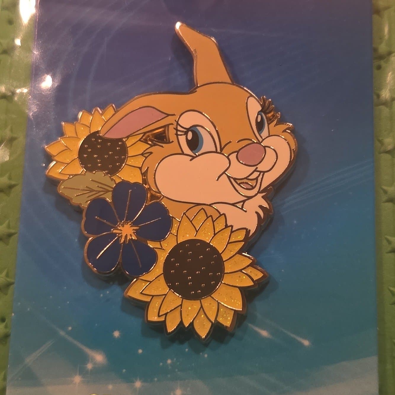 Disney Bambi Miss Bunny Sunflowers Collectible Trading Pin