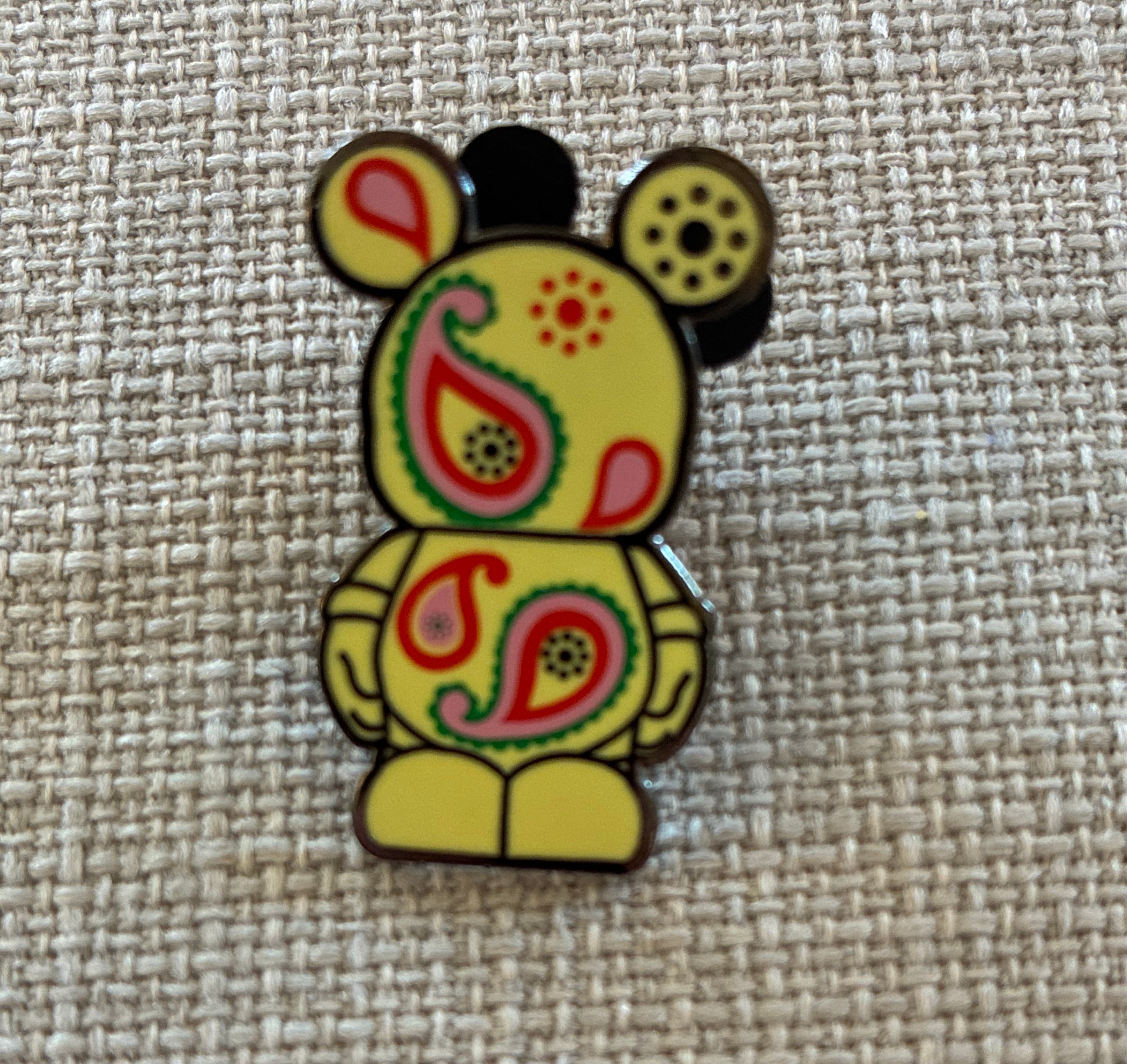 Mickey Mouse Standing Paisley Pin