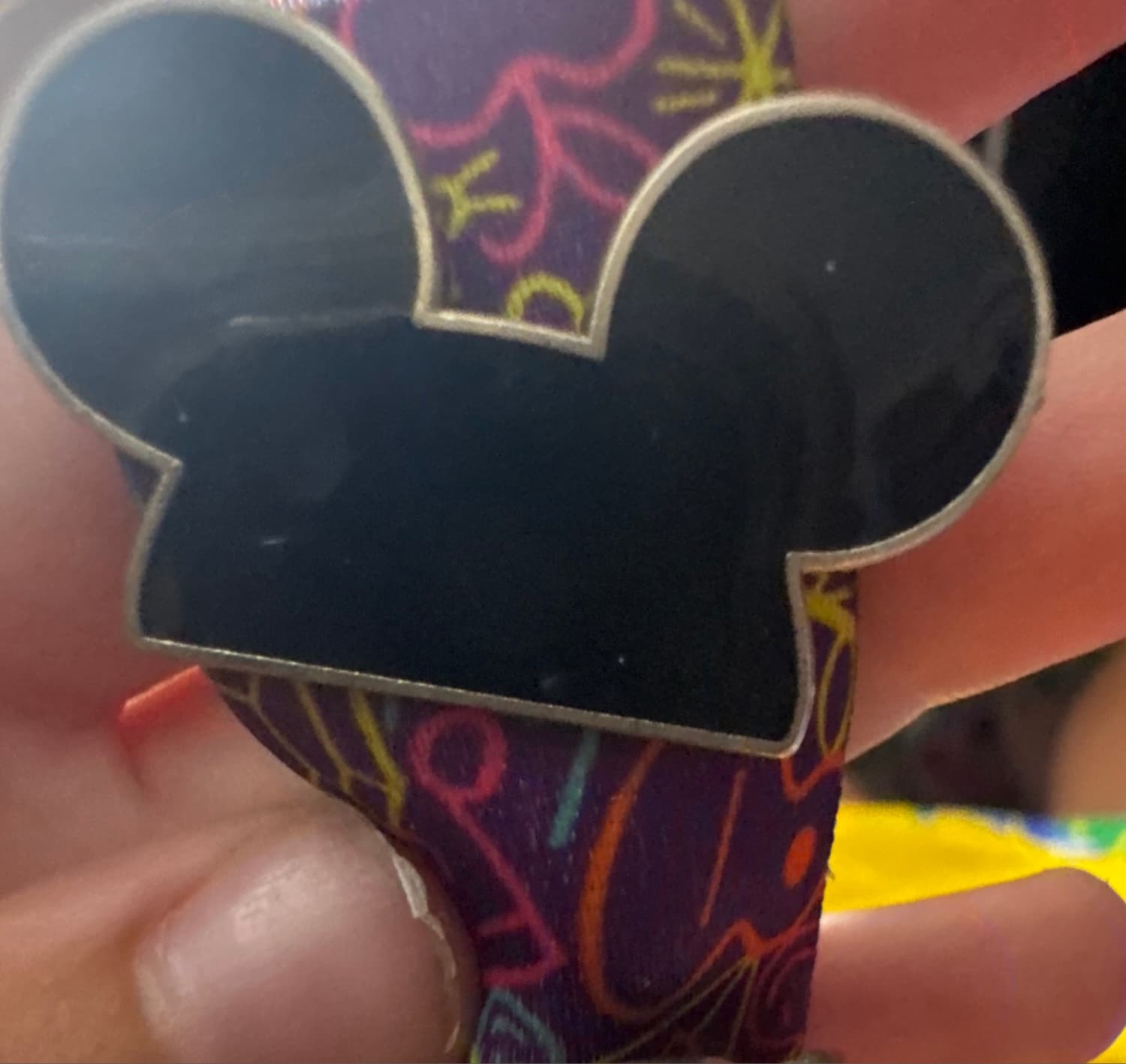 Mickey Mouse Head Silhouette Pin
