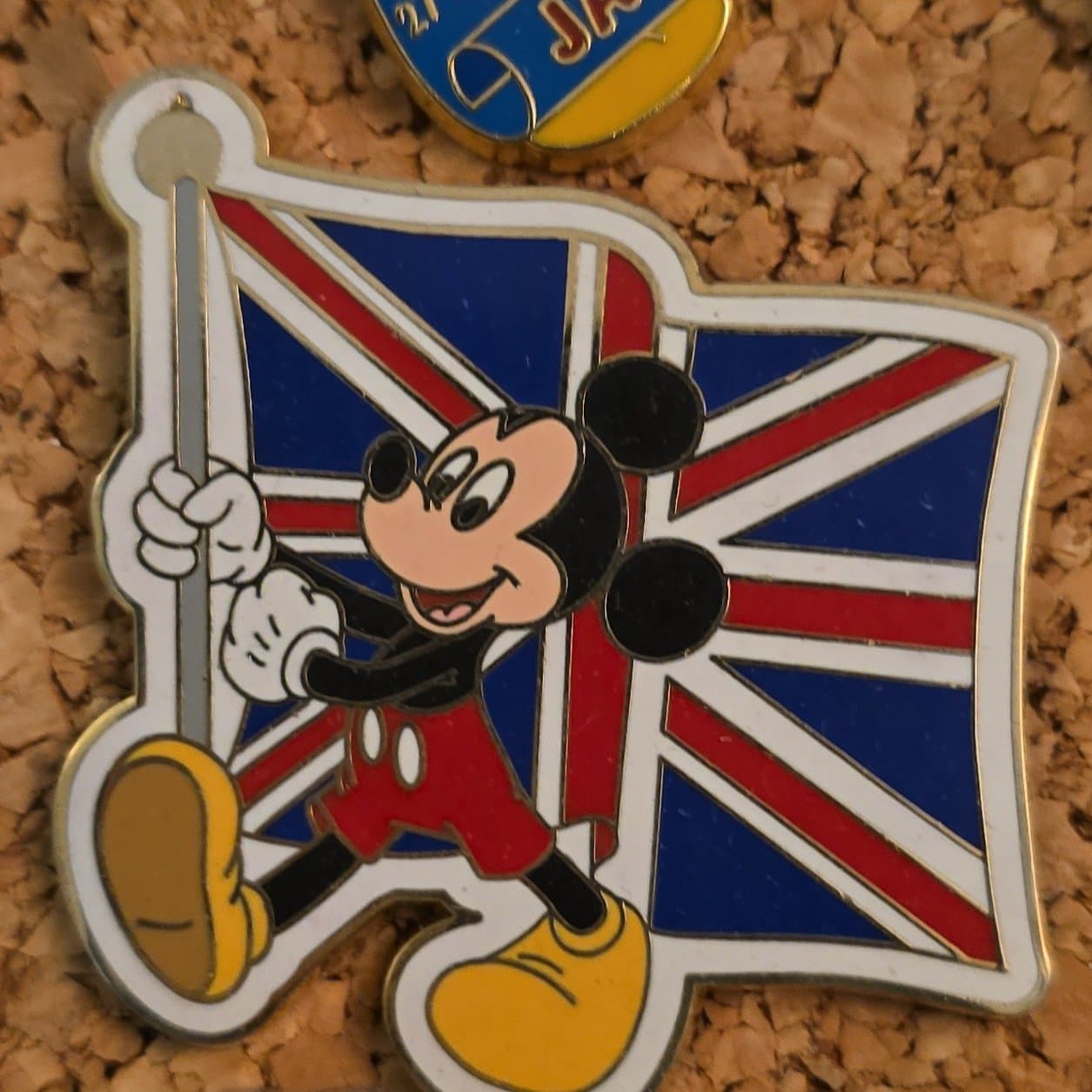 Mickey Carrying Flags - Union Jack/United Kingdom Flag