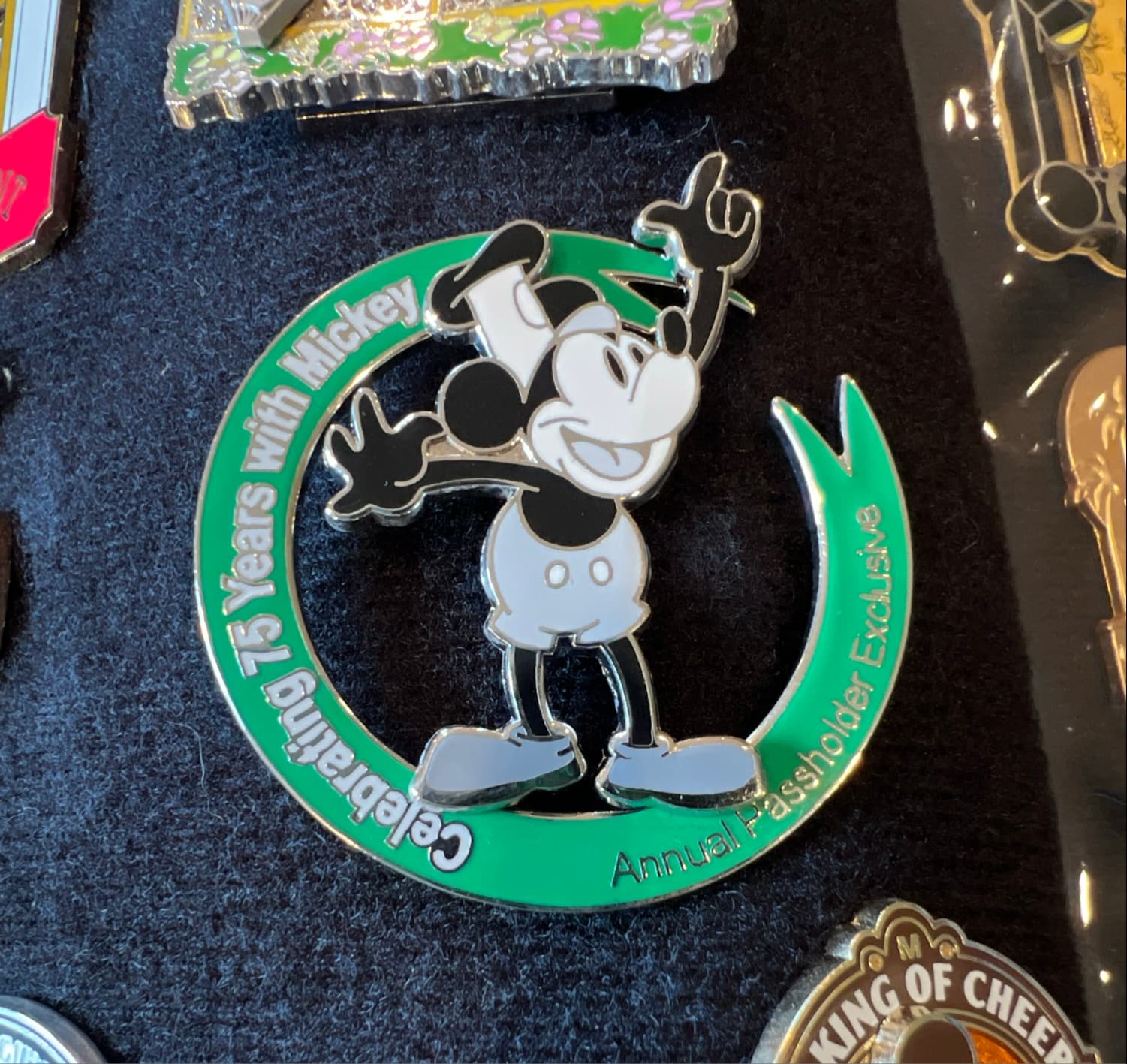 Mickey Mouse 75th Anniversary Celebrating 75 Years with Mickey Annual Passholder Exclusive Pin
