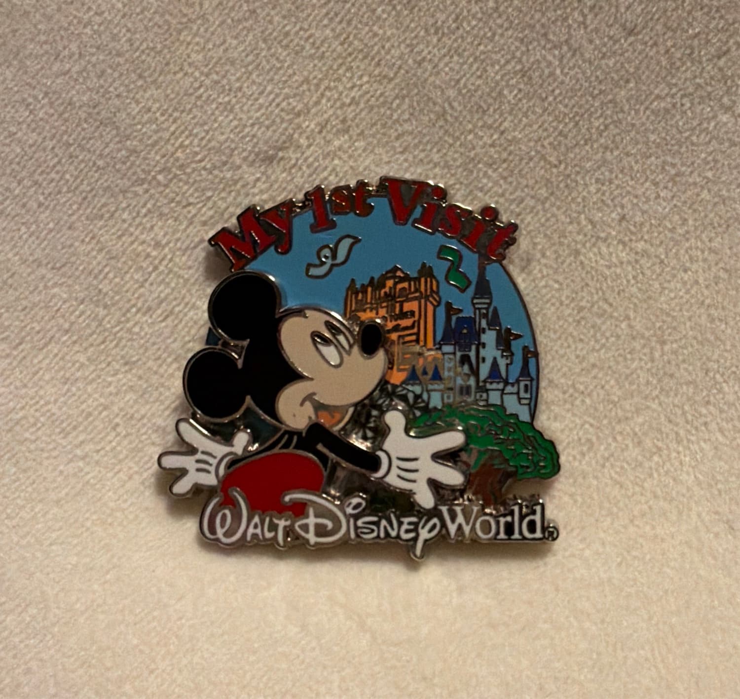 Mickey Mouse My 1st Visit Walt Disney World Park Icons Pin