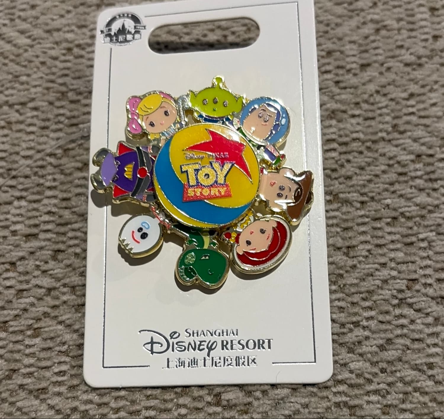 Toy Story Characters Medallion Pin - Shanghai Disney Resort