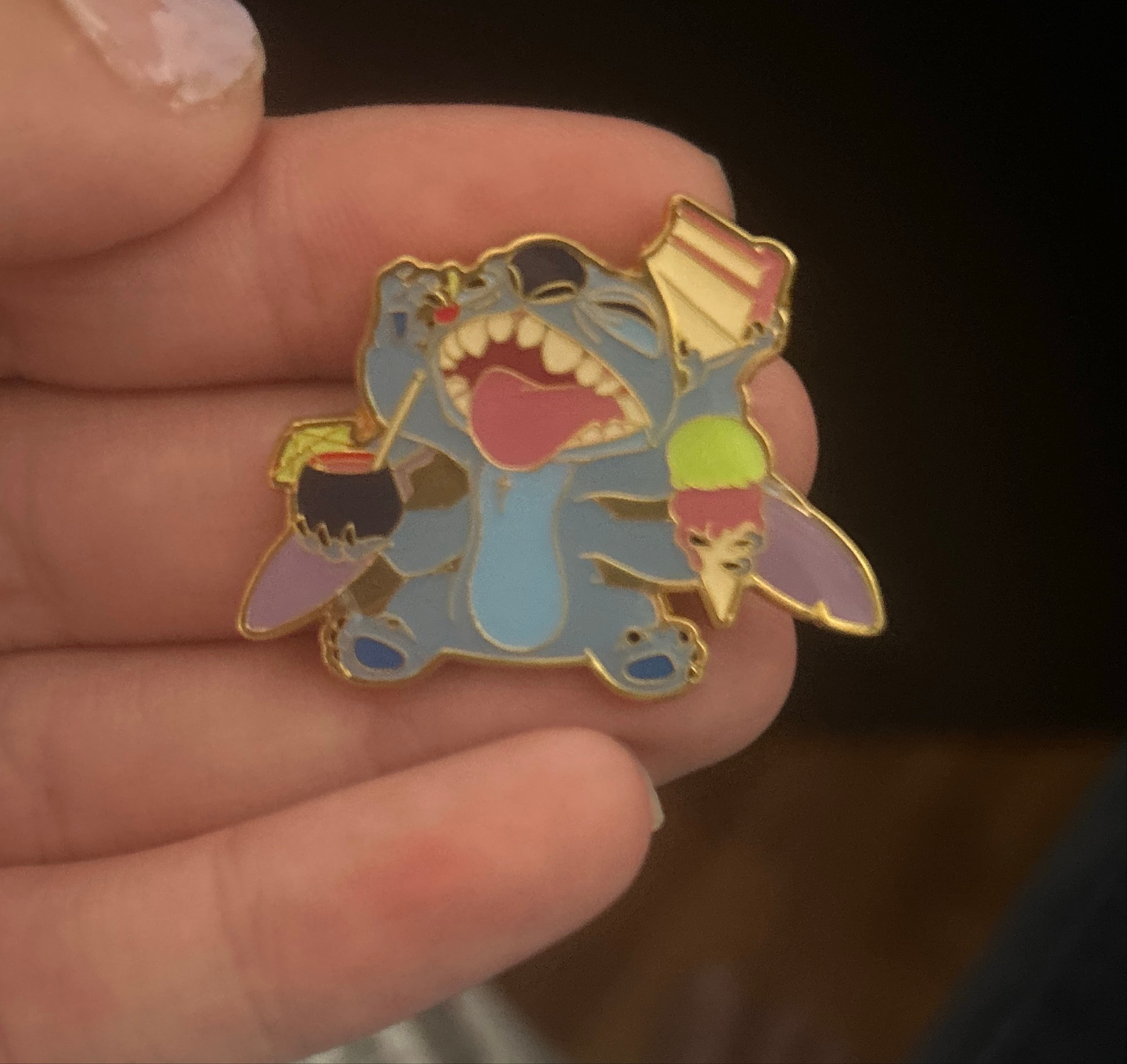 Stitch with Tropical Drink, Ice Cream, and Cake - Lilo & Stitch