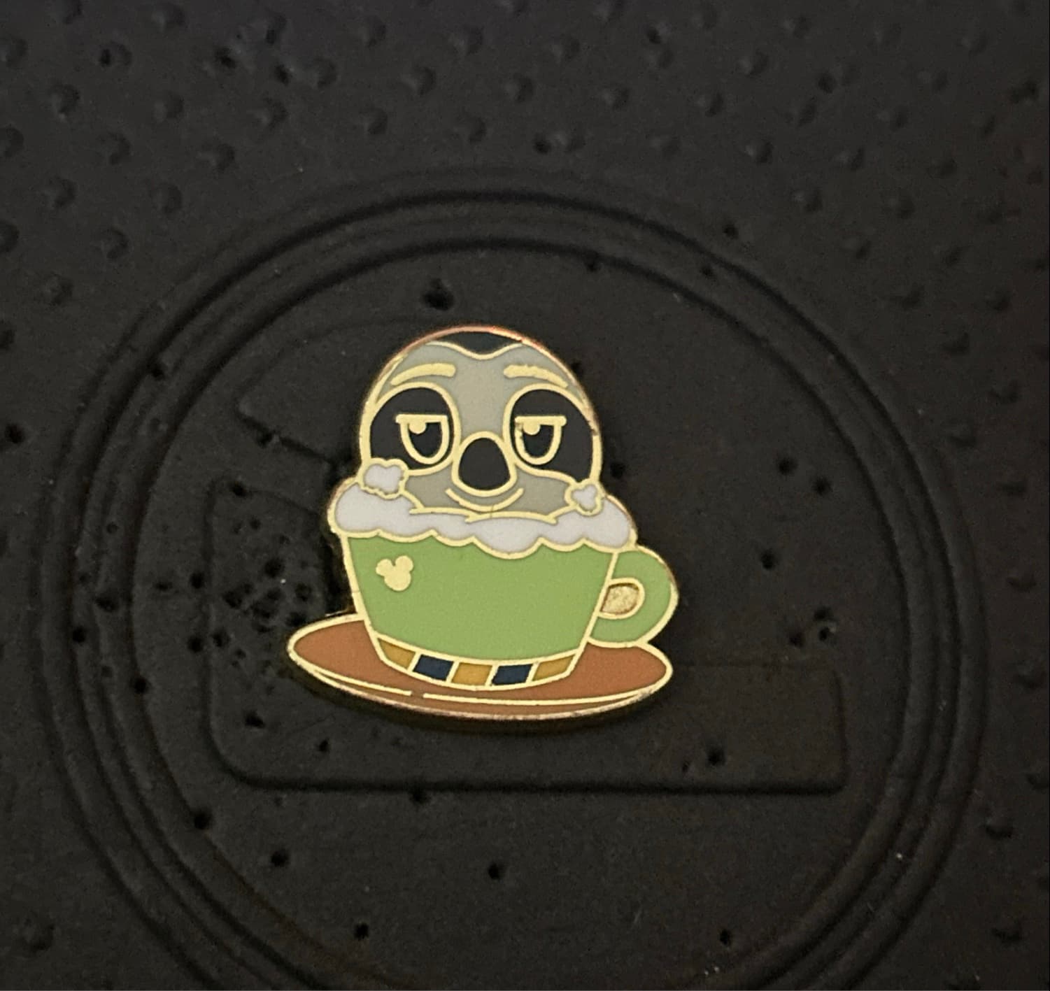 Flash Slothmore Latte Coffee Tea Cup Hidden Mickey front