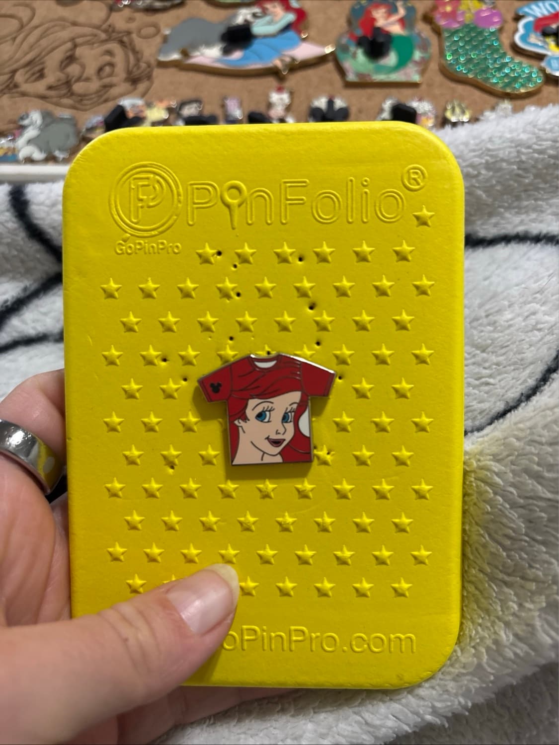 2011 Ariel T-Shirt Hidden Mickey Pin front