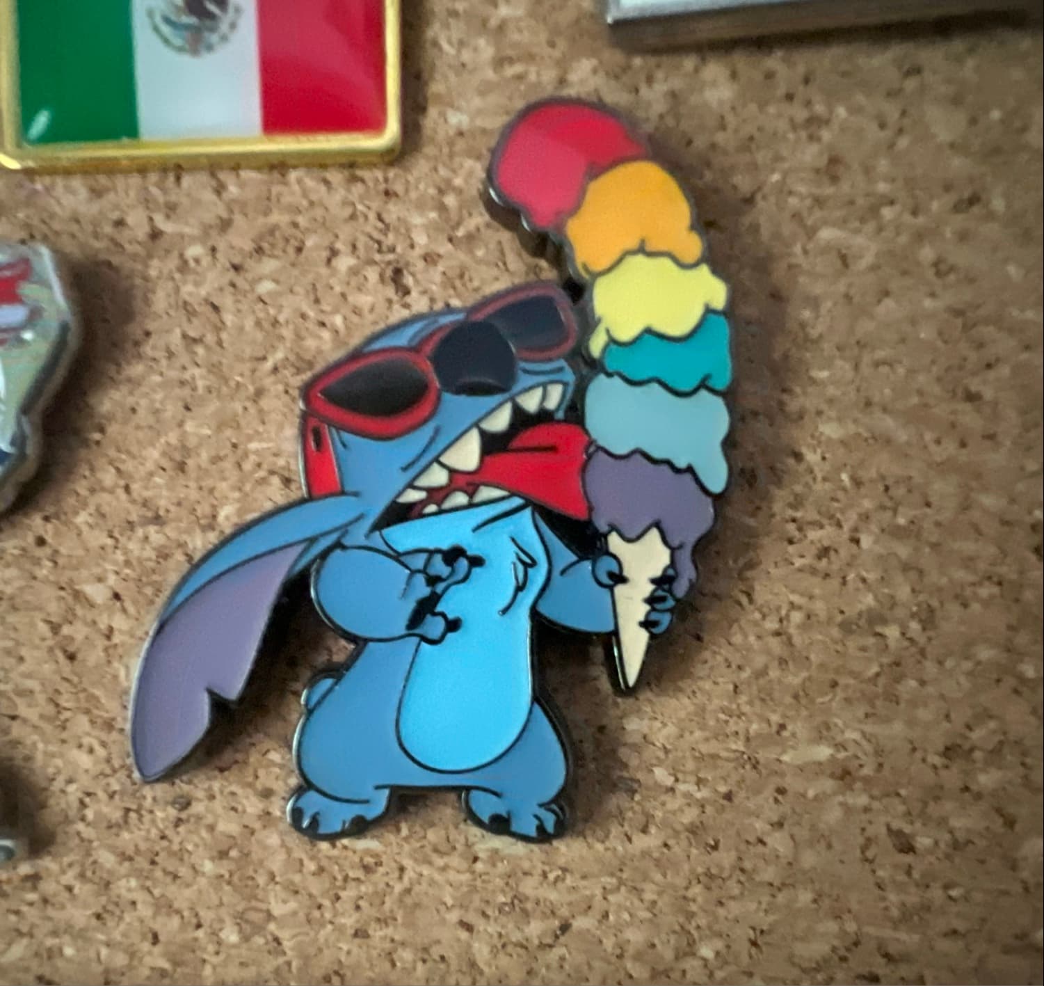 Stitch Rainbow Ice Cream Cone front