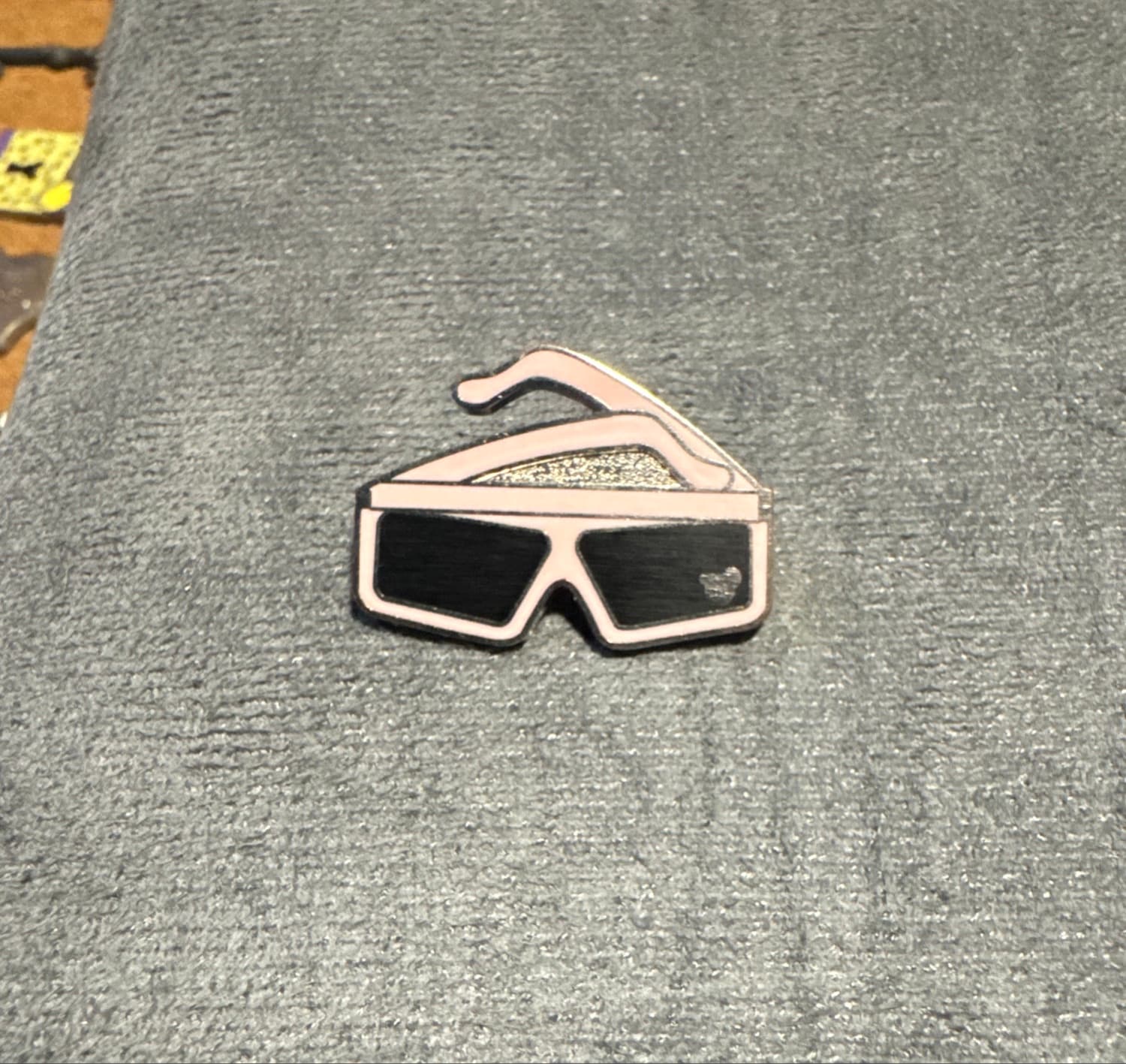 Sunglasses Hidden Mickey Pin front