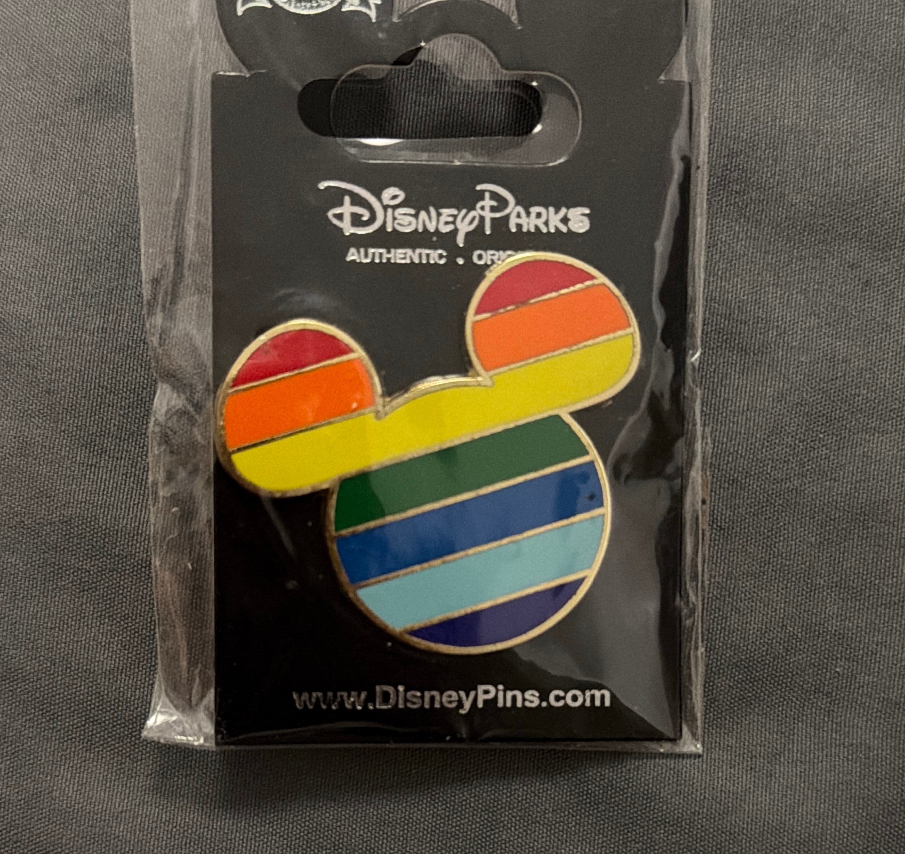 Mickey Mouse Icon Rainbow Stripes - Disney Pride Collection front