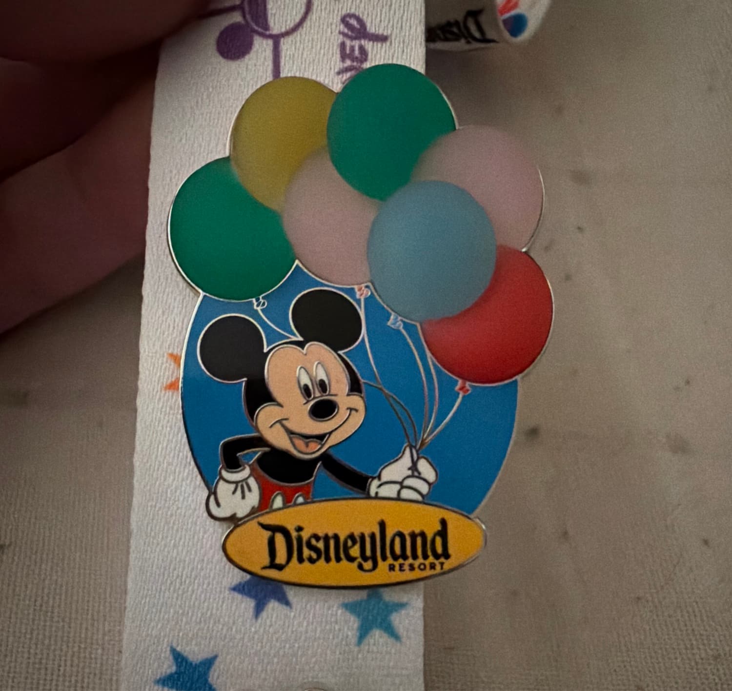 Mickey with Balloons - Disneyland Resort front