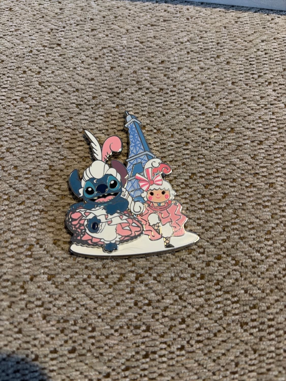 Disneyland Paris It's A Small World Lilo & Stitch Can Can Pin Trading Badge