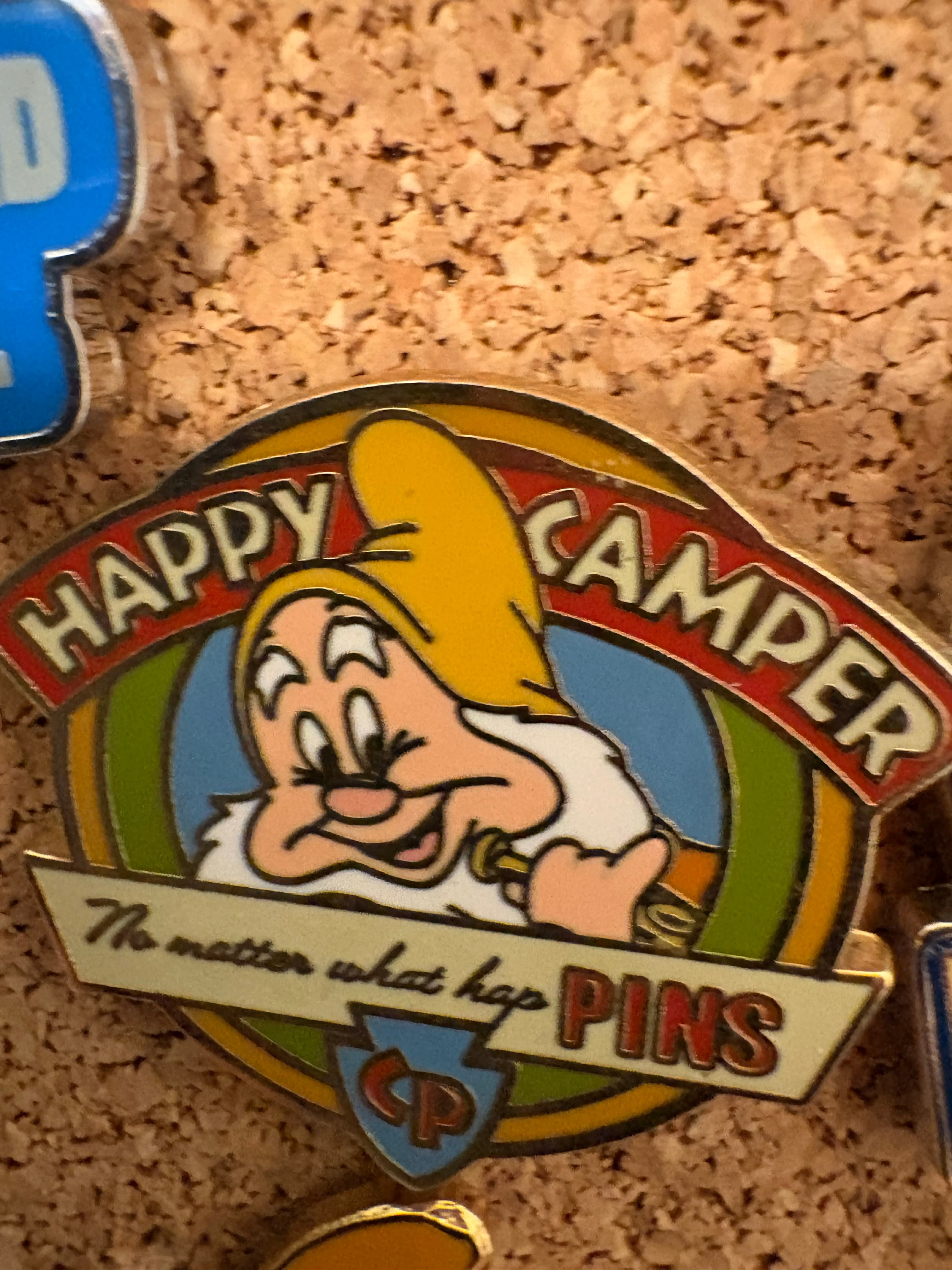 Happy Camper Dopey Pin front