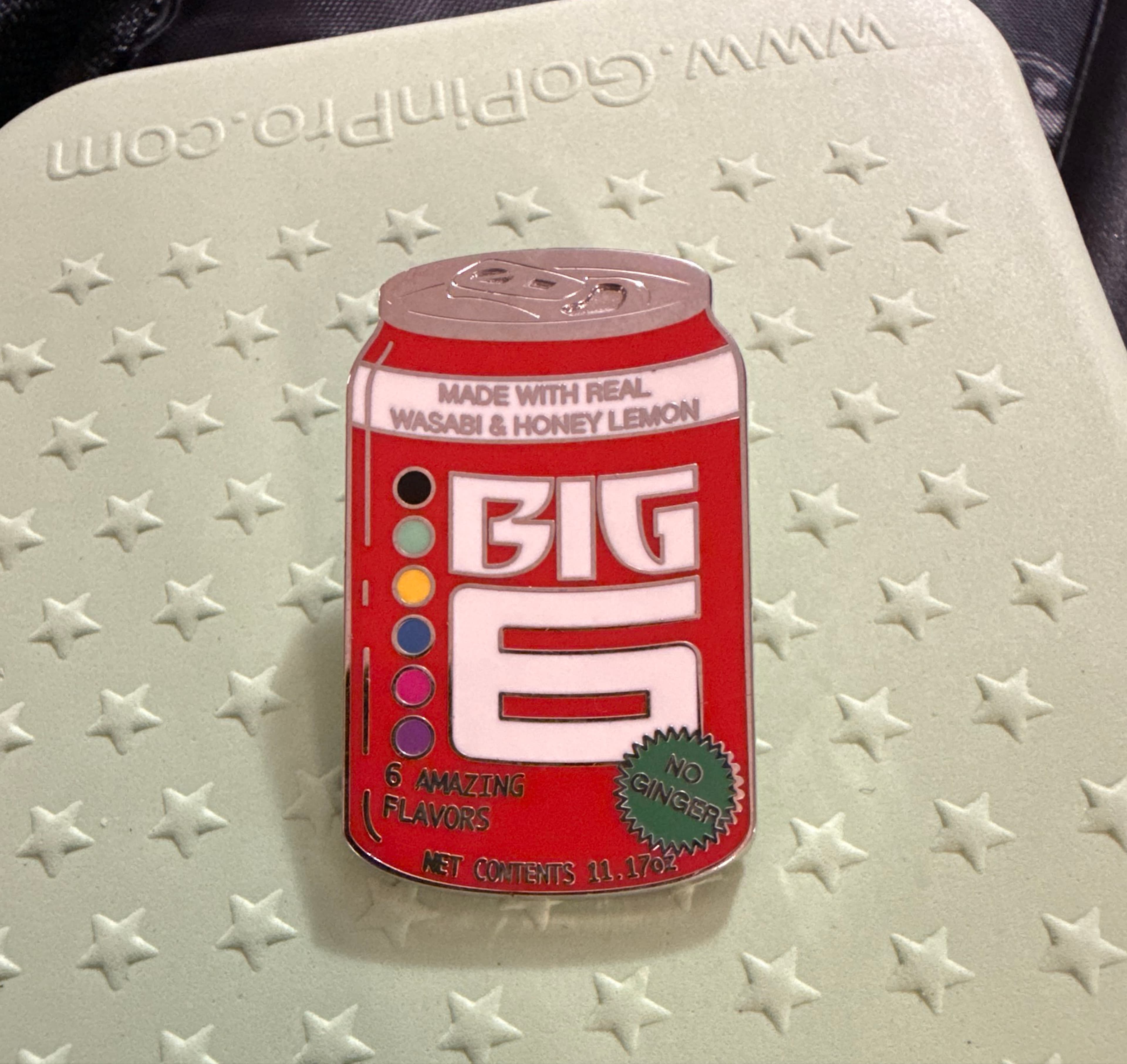 Big Hero 6 Wasabi & Honey Lemon No Ginger Soda Can Pin