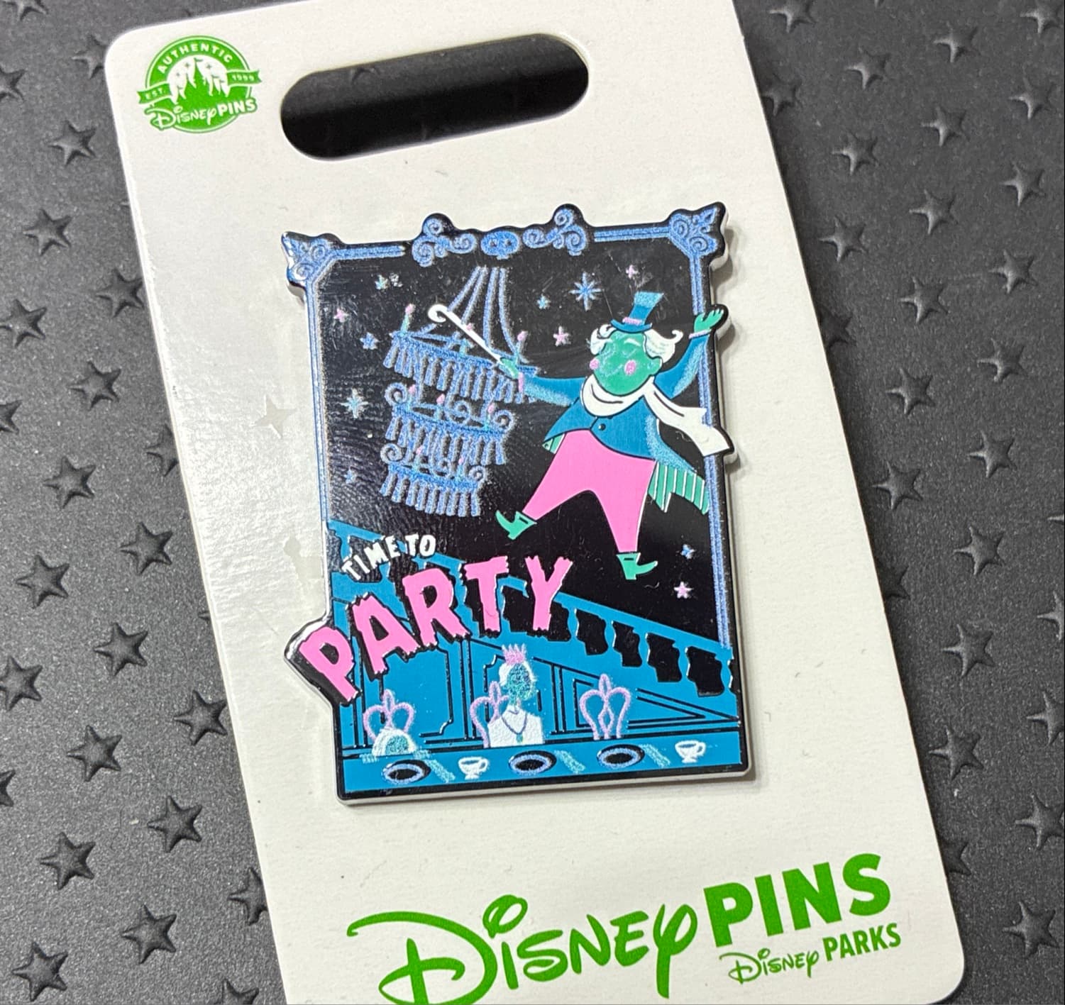 Haunted Mansion Time to Party Pin front